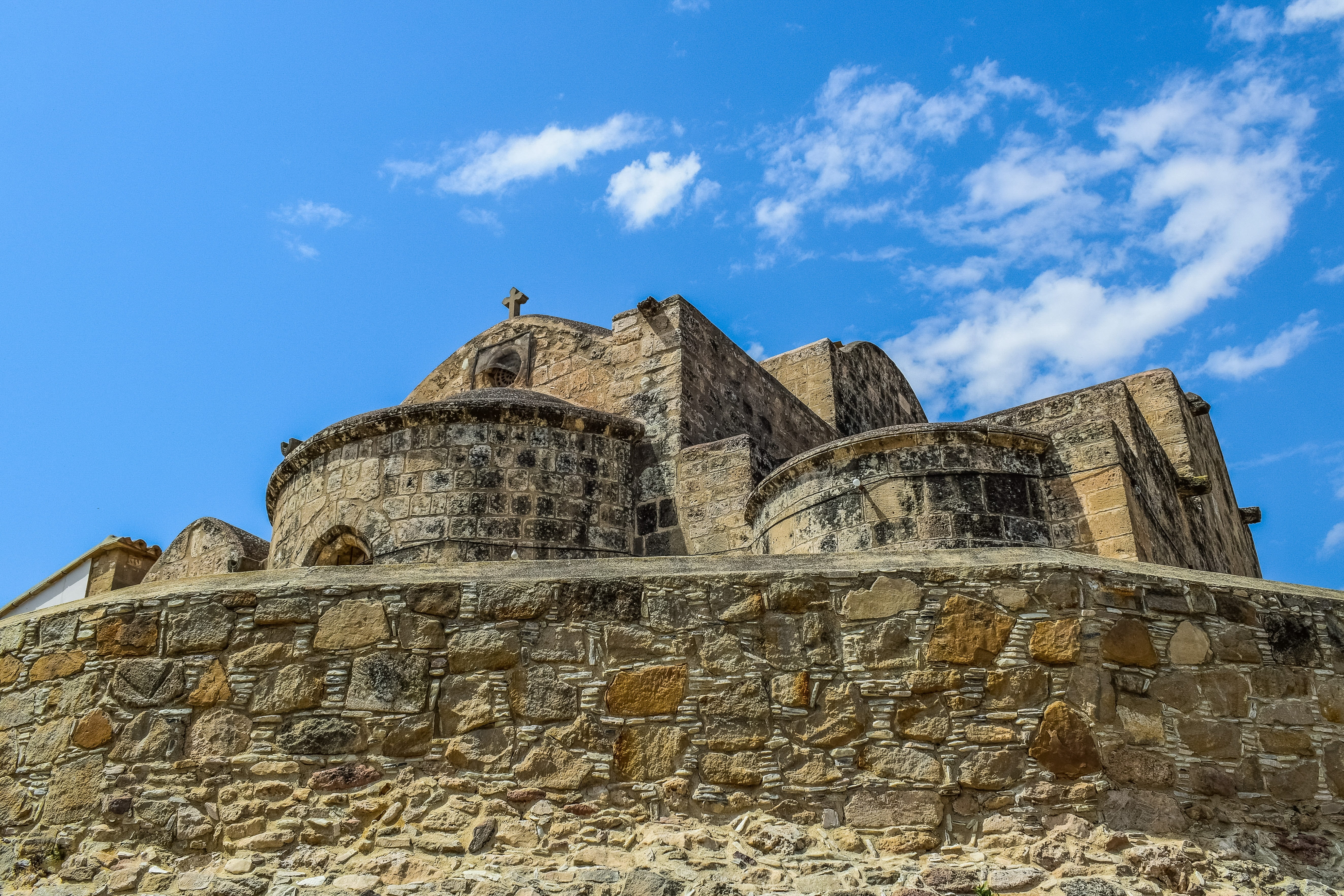 travel destinations, day, the past, ancient, outdoors, ancient civilization, history, stone, cloud - sky, ruined, church, no people, 5K, archaeology, low angle view, HD Wallpaper