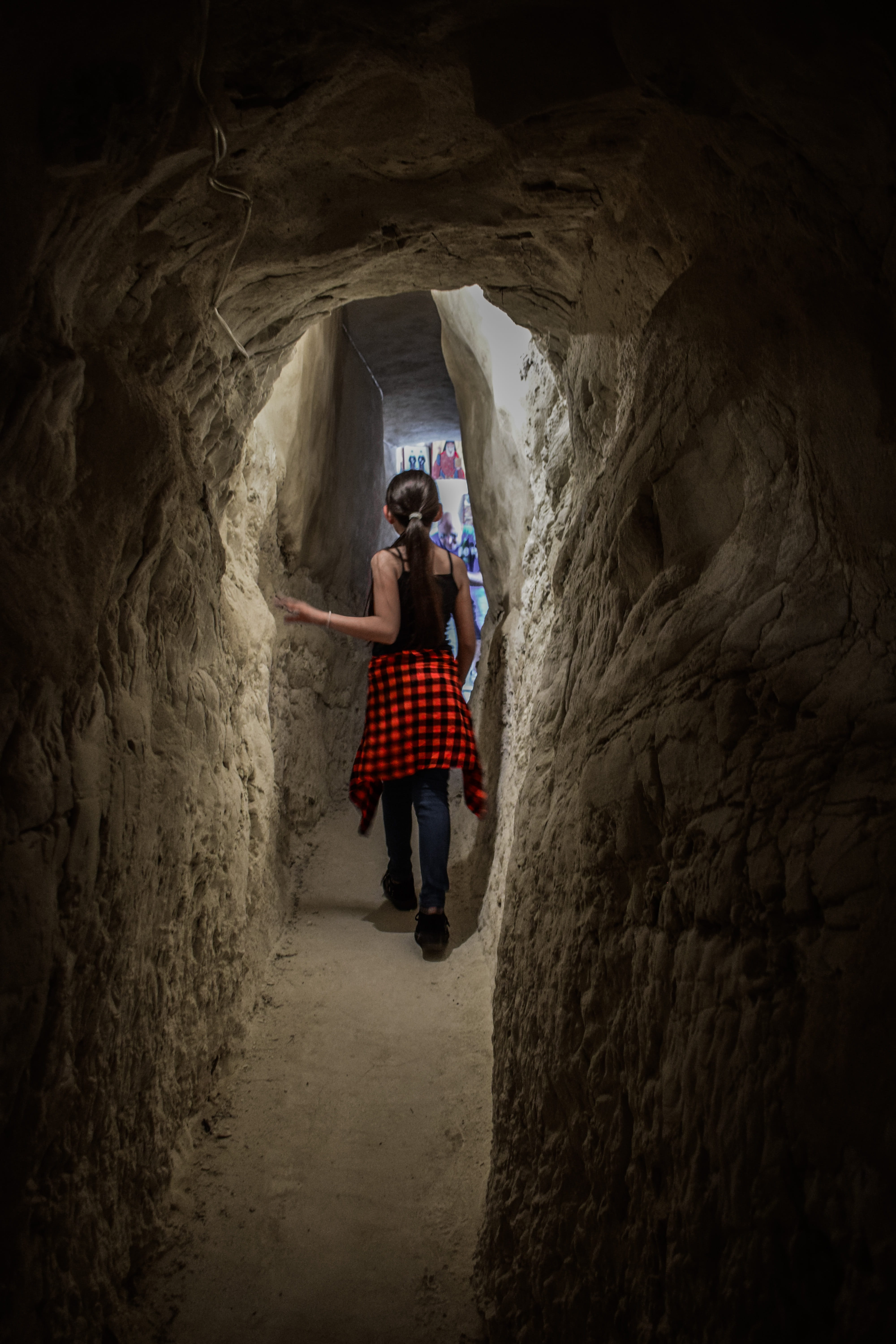 underground, rock - object, casual clothing, child, tunnel, shadow, church, lifestyles, subway system, young adult, indoors, leisure activity, holding, Phone HD Wallpaper