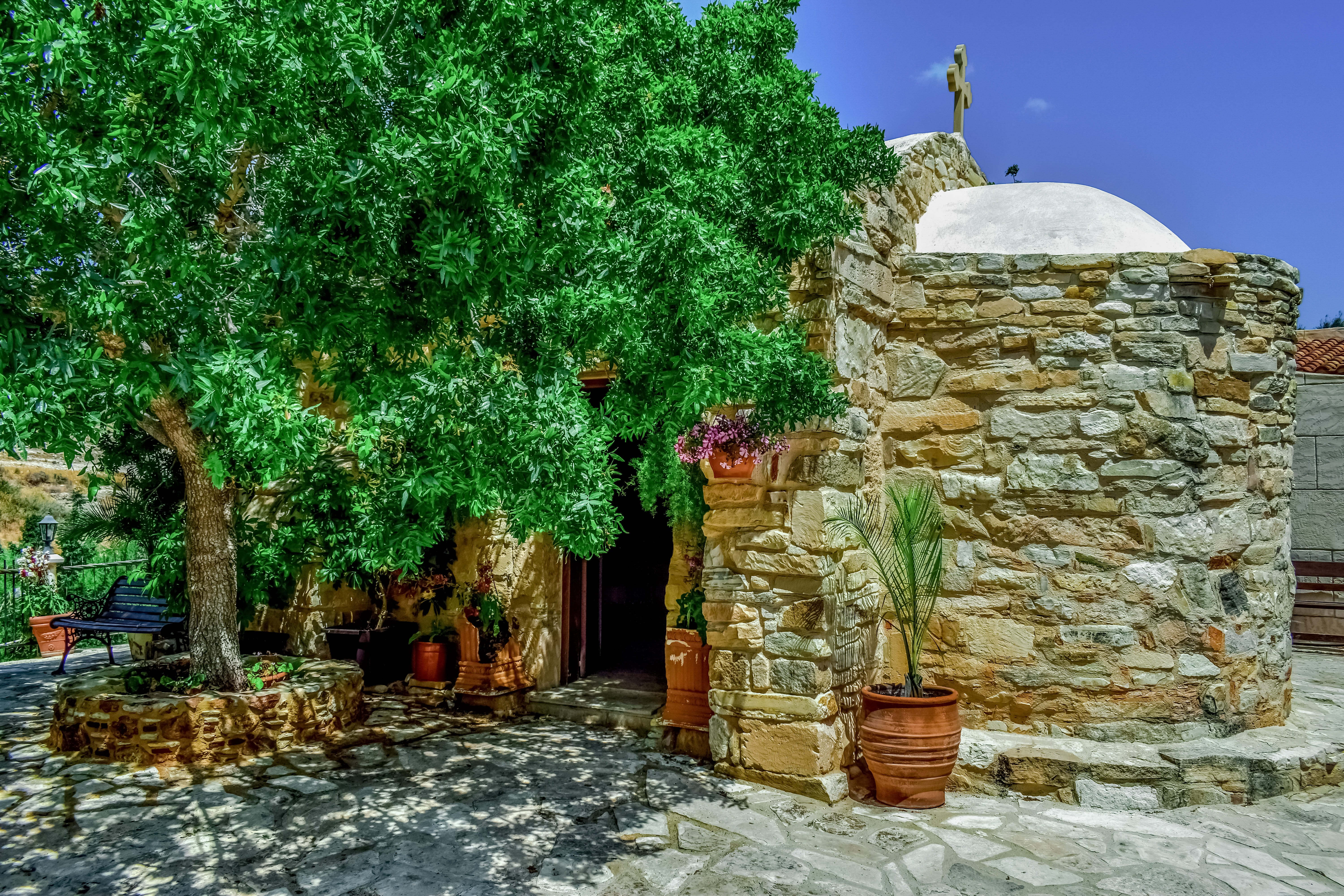stone wall, no people, growth, green color, built structure, history, religion, plant, building exterior, day, spirituality, nature, travel destinations, HD Wallpaper