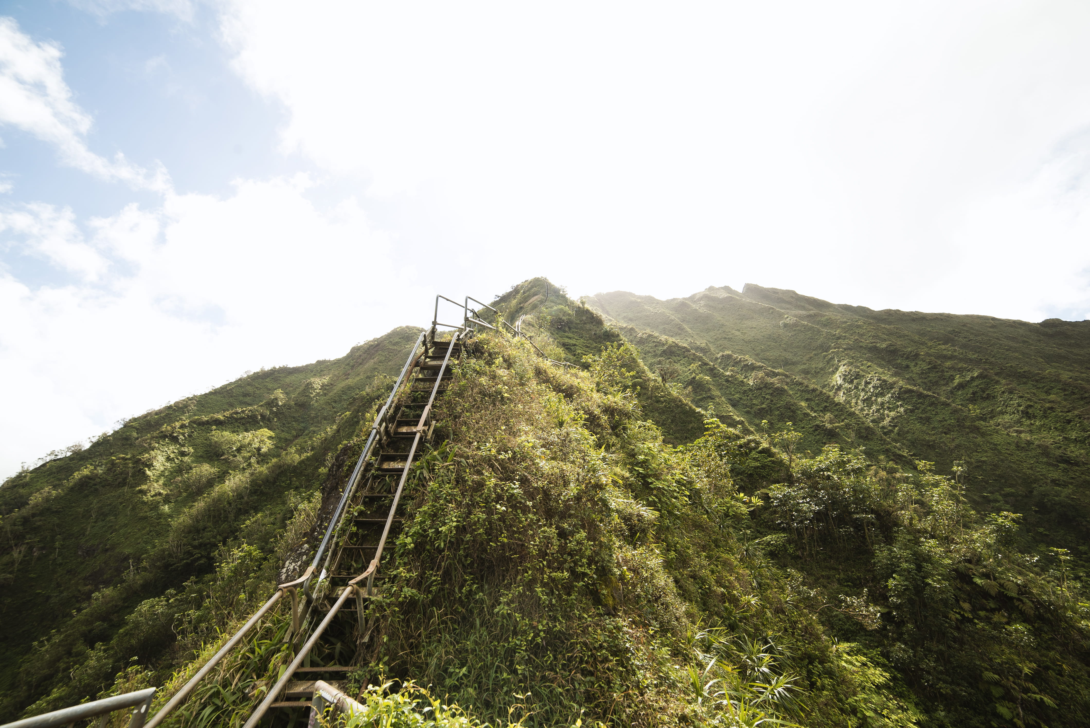 beauty in nature, scenery, track, day, building, walking, landscape, tranquility, exploration, stairs, transportation, environment, vulcano, countryside, HD Wallpaper