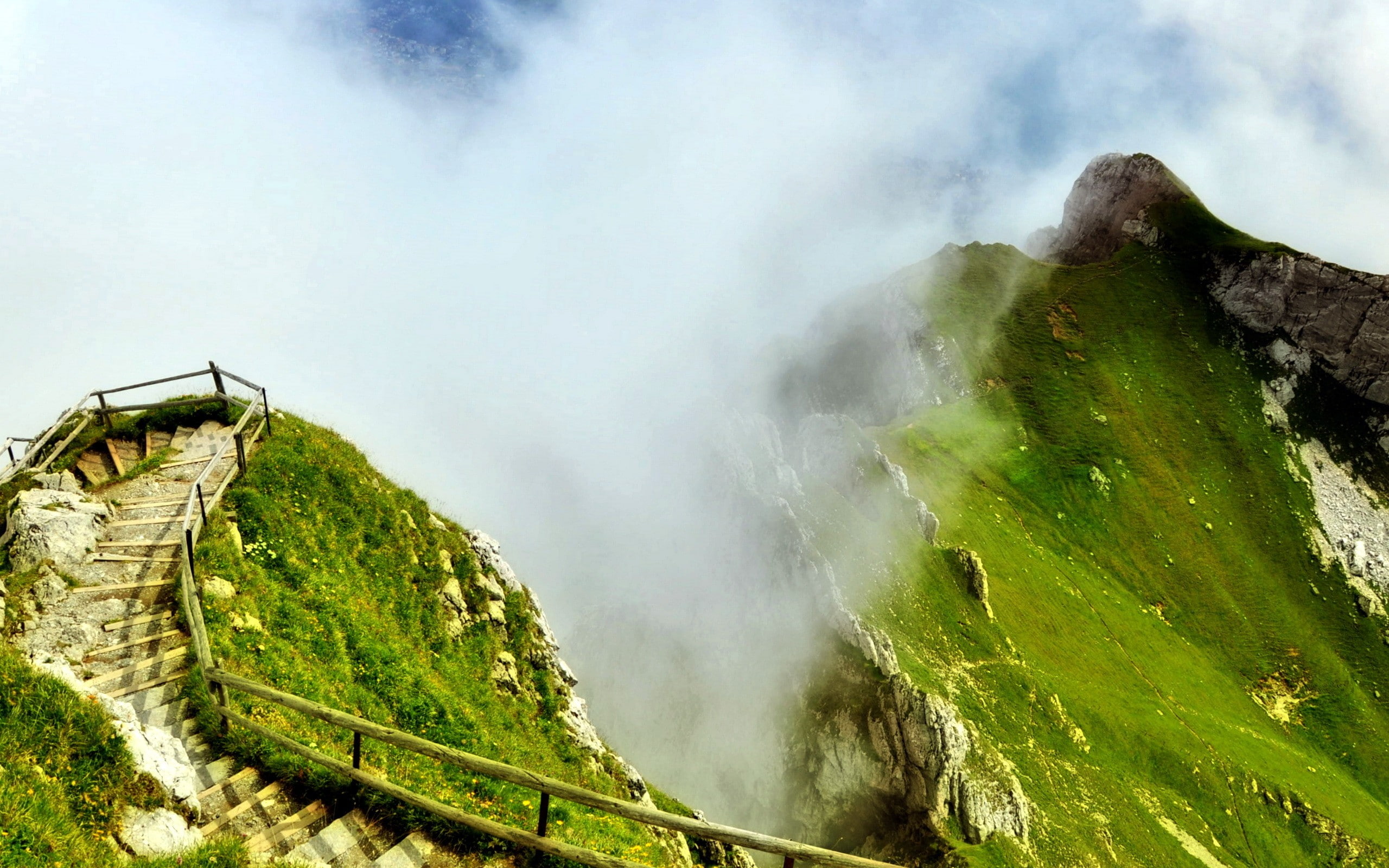 2K, heaven, stairway, HD Wallpaper