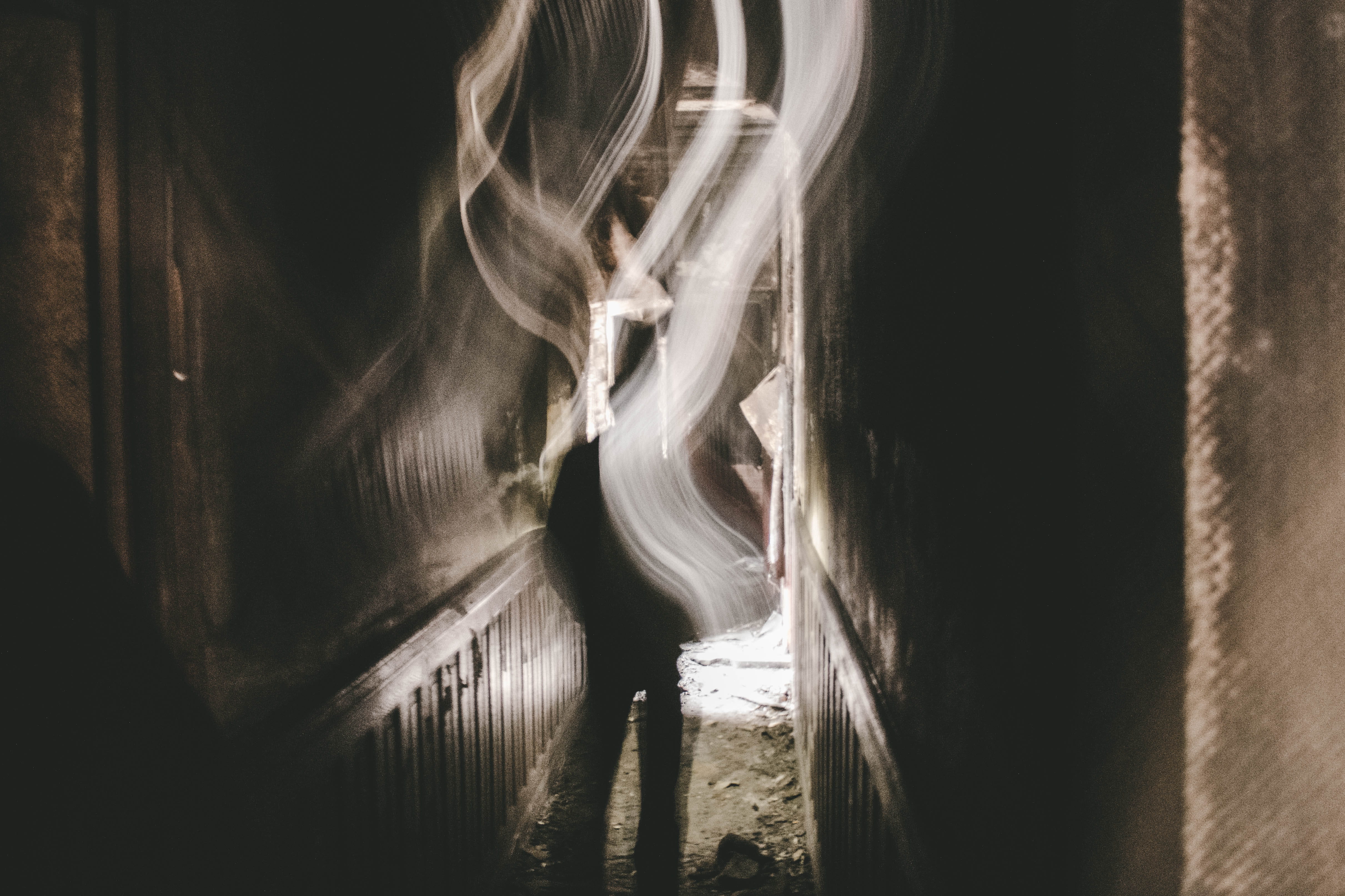 underground, indoor, long exposure, blur, urbex, outdoors, moody, cave, urban, shadow, daylight, spooky, shadowy, mystery, abstract, 4K, tunnel, dark, HD Wallpaper