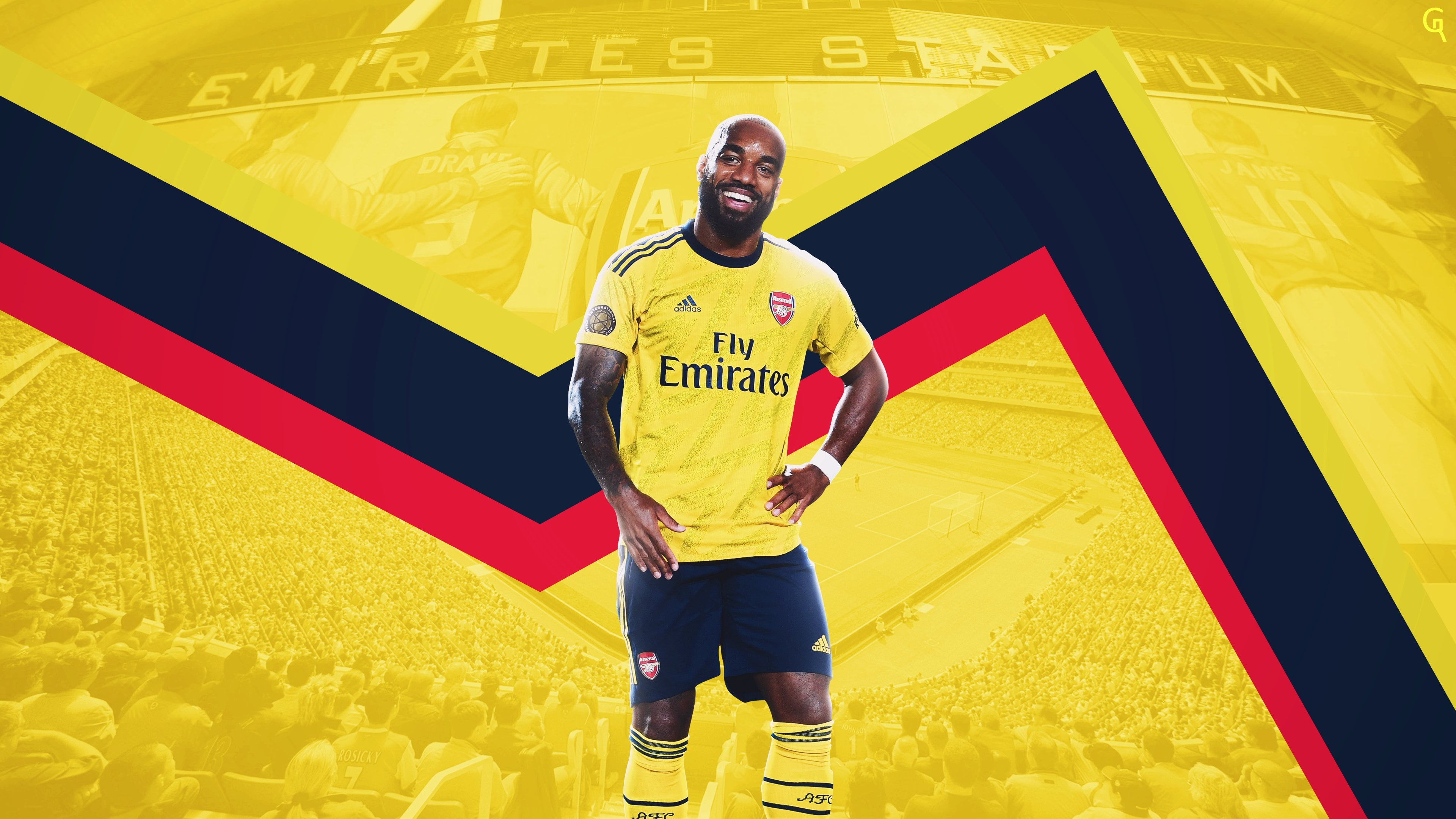 Soccer, 4K, Alexandre Lacazette, Arsenal F.C., French, HD Wallpaper