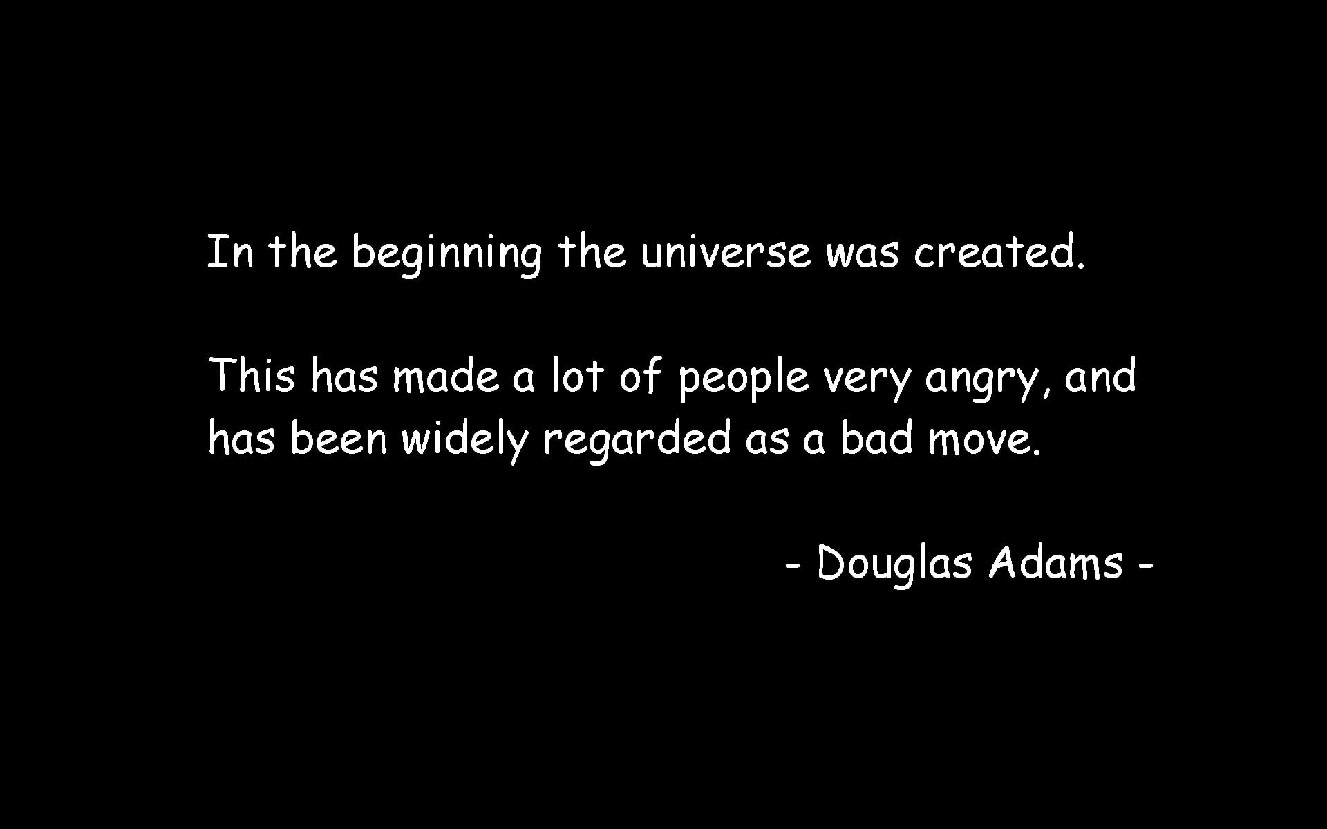 art, galaxies, Quotes, x, galaxy, guide, outer, space, adams, hitchhikers, hd, douglas, outer space, 1080P, HD Wallpaper