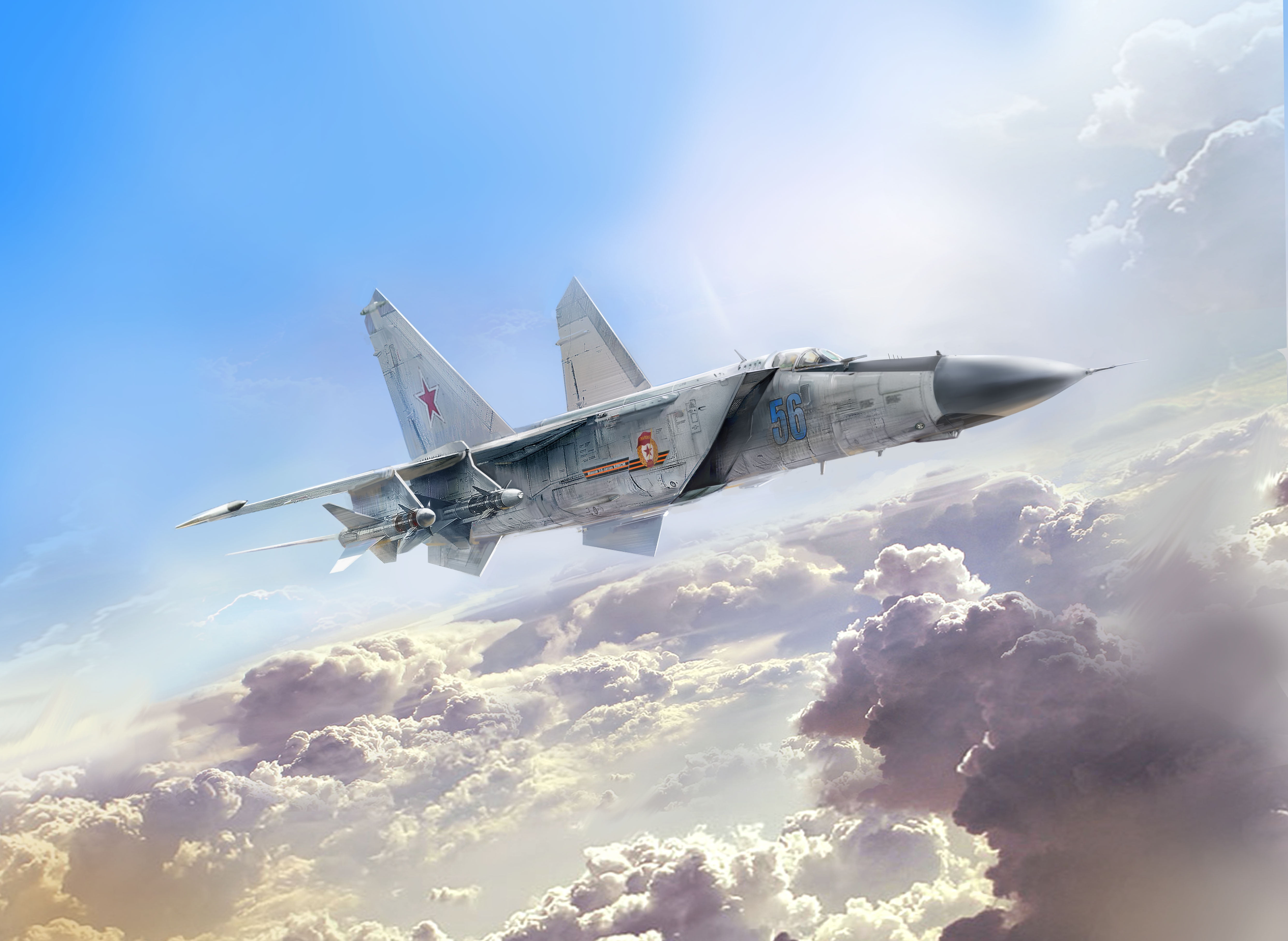 THE SOVIET AIR FORCE, Ivan Hurenko, MiG-25ПД, fighter-interceptor, USSR, fighter, 4K, HD Wallpaper