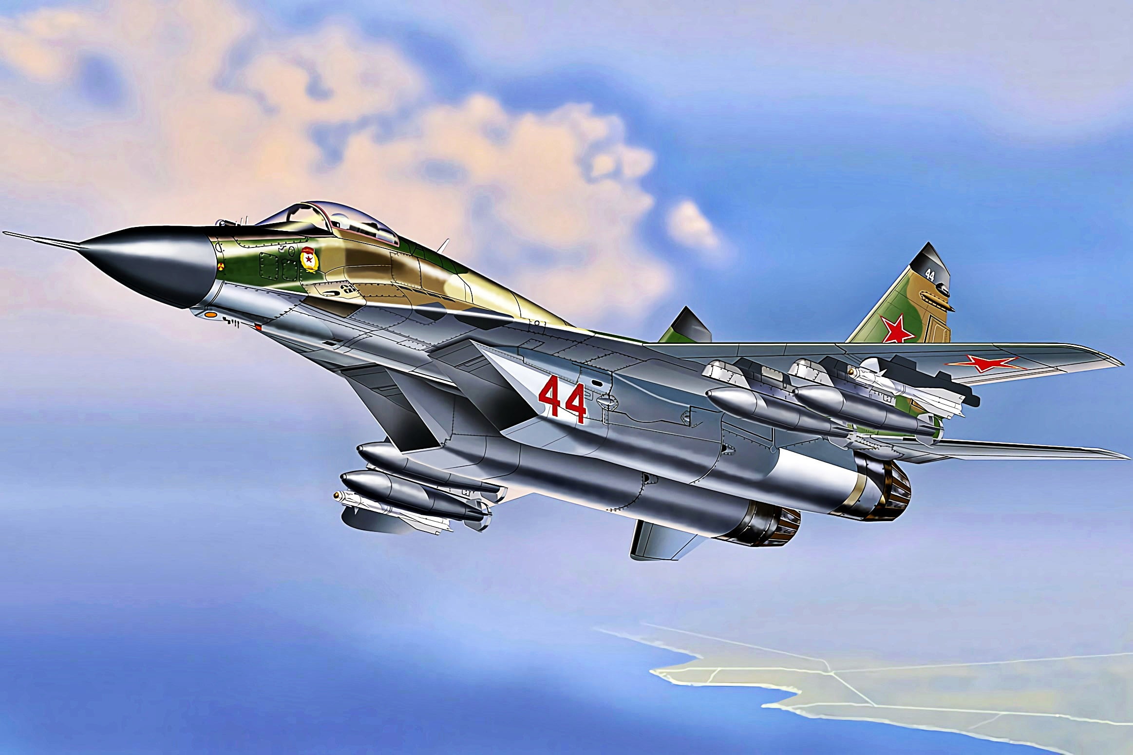 THE SOVIET AIR FORCE, The MiG-29, (9-13), the second production version, 1080P, 115 GvIAP, USSR, HD Wallpaper