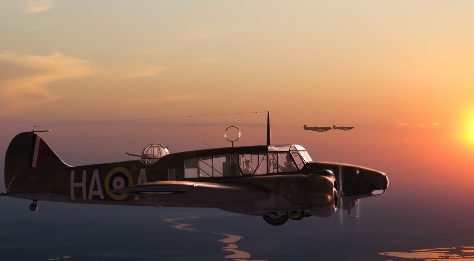 720P, Avro Anson, 2 Cliffs Of Dover, Il, HD Wallpaper