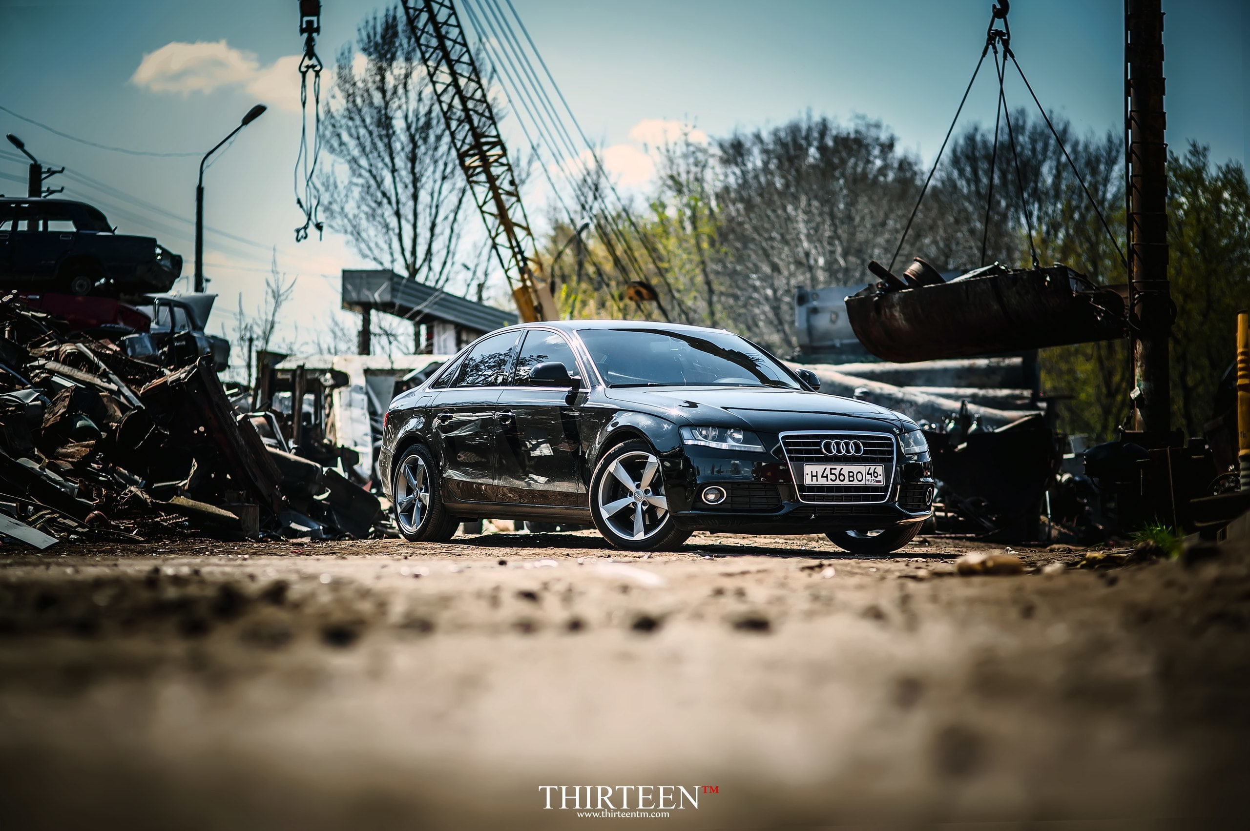 drives, sedan, auto, machine, 2K, bumper, Audi, Kursk, HD Wallpaper