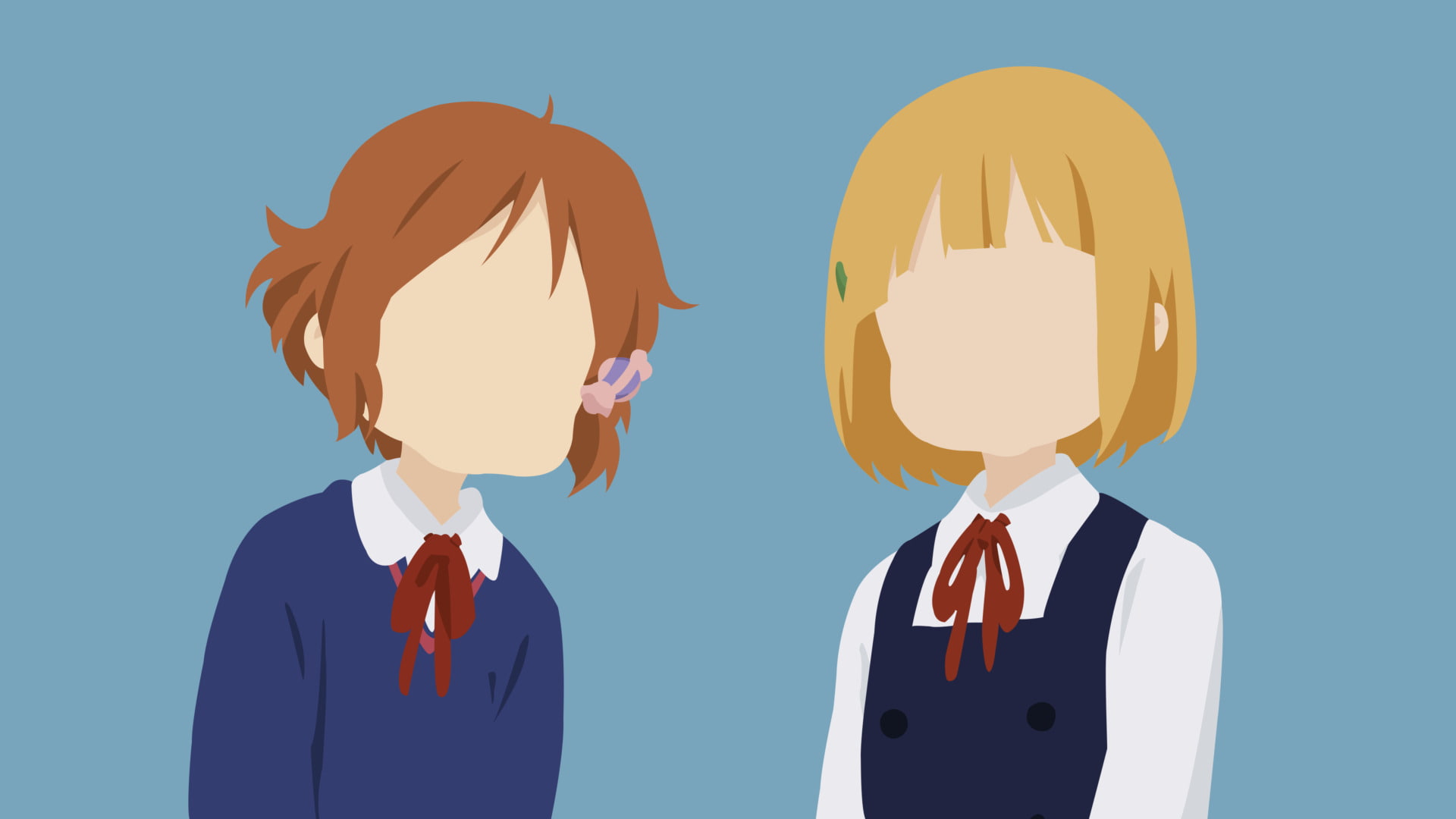 Minimalist, 1080P, Kanna Makino, Midori Tokiwa, Anime, Tamako Market, HD Wallpaper