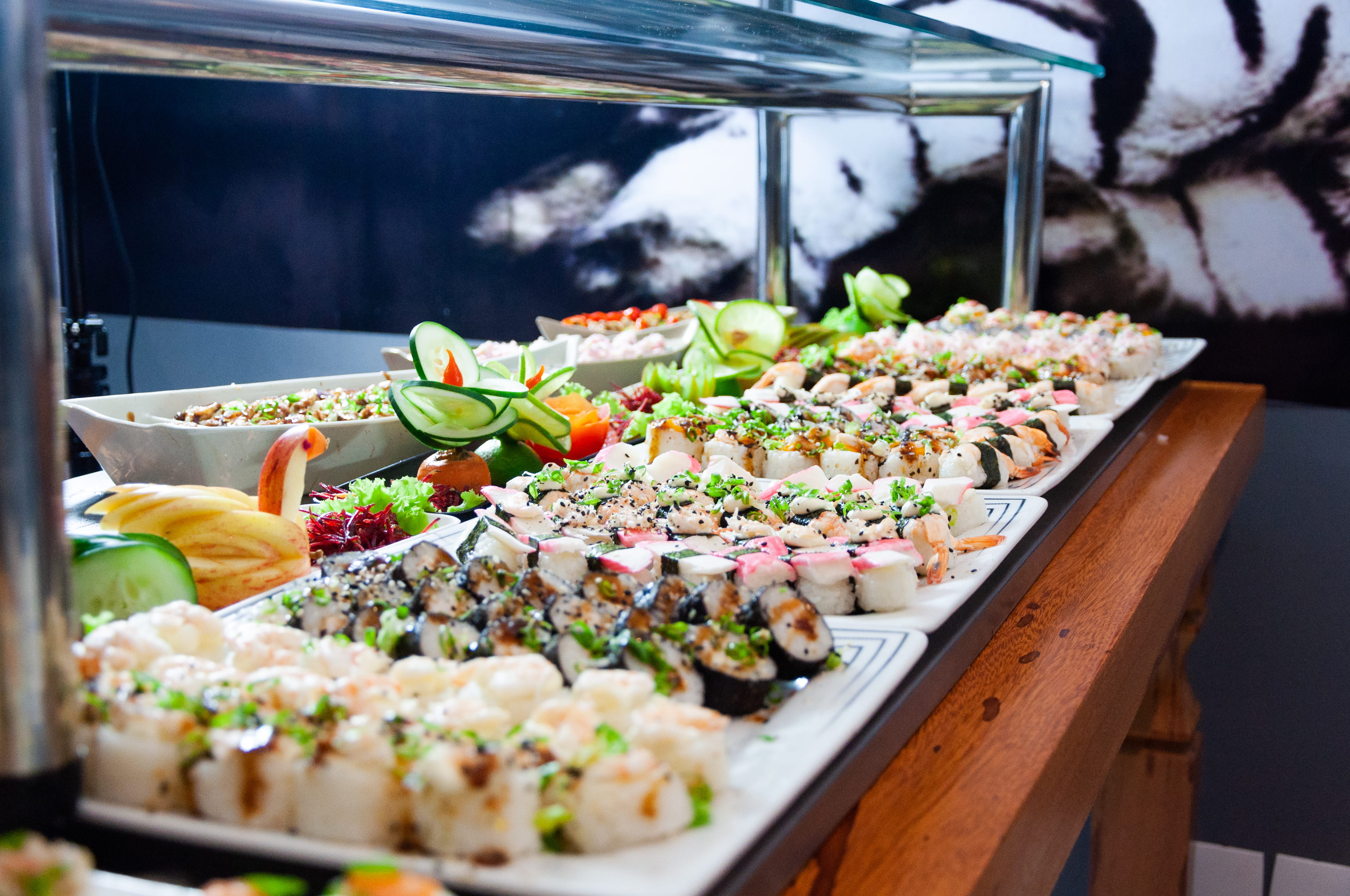 japanese food, diet, arrangement, freshness, wellbeing, depth of field, salad, eat, retail, appetizer, dish, snack, vegetable, fortress, healthy, concession stand, HD Wallpaper