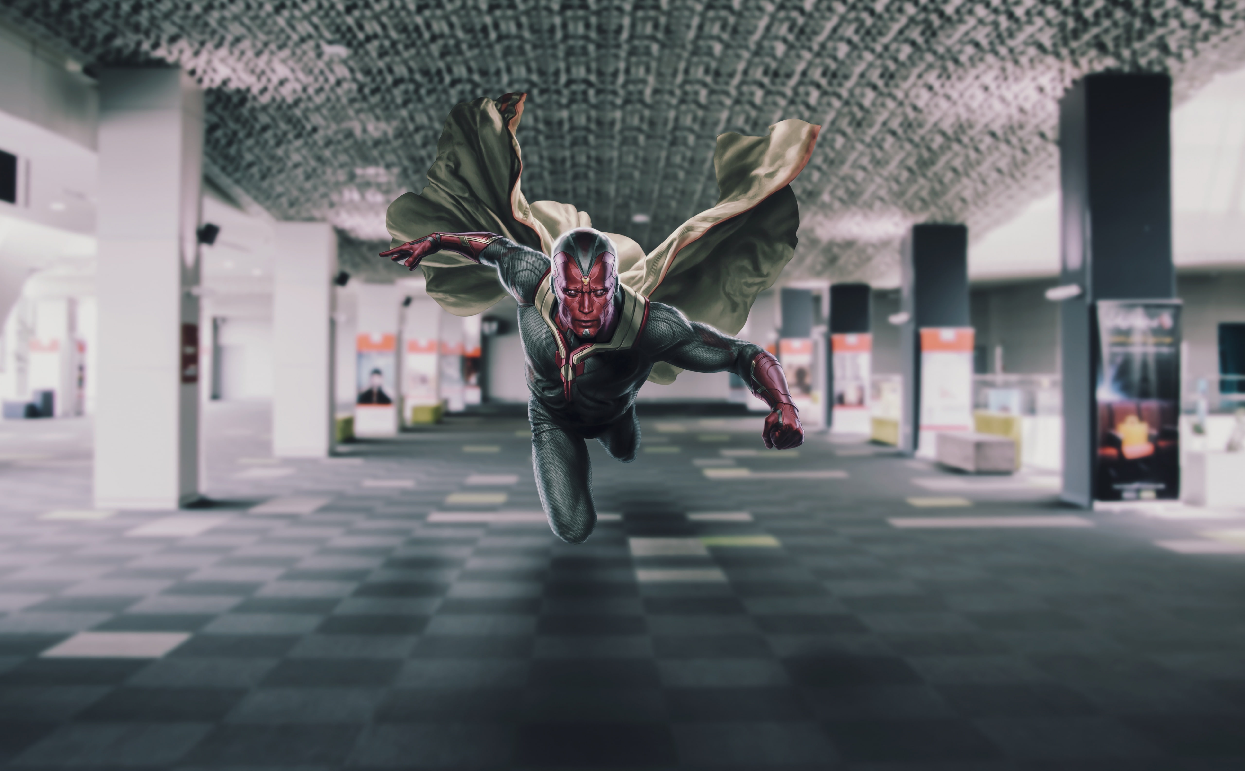 lifestyles, arms raised, full length, 5k, avengers, cinema, mid-air, Movies, human arm, sport, leisure activity, age, skill, strength, young men, ultron, HD Wallpaper