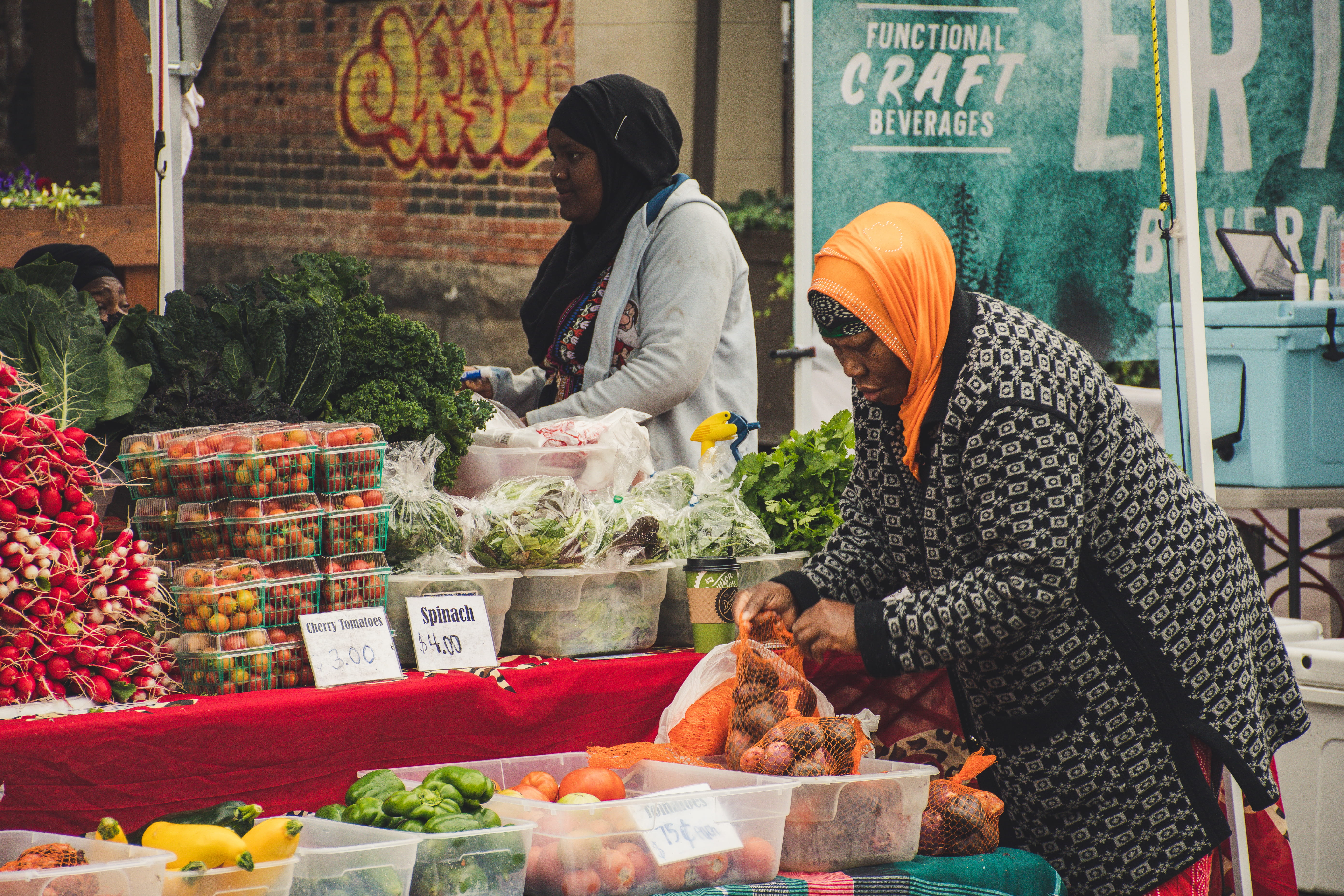 woman, 5K, marketplace, retail, people, sell, vegetable, fruits, merchant, stall, variation, buying, fruit, adult, food, market stall, men, sale, consumerism, HD Wallpaper