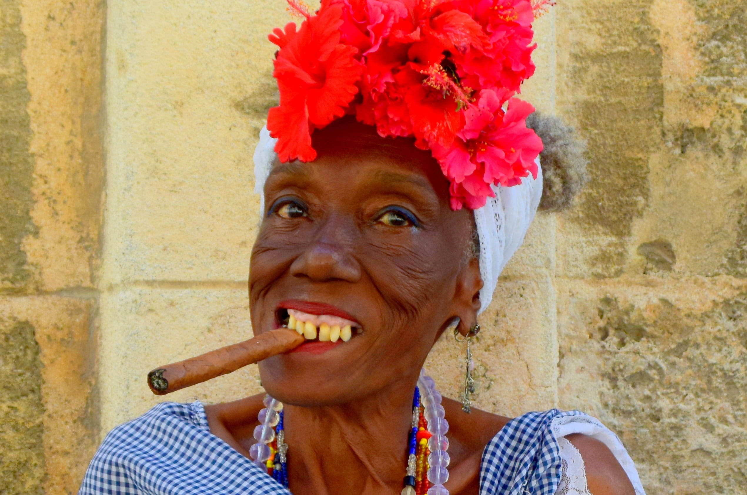 human body part, face, adult, portrait, granny, headshot, caribbean, mid adult, leisure activity, front view, flowers, casual clothing, lifestyles, real people, HD Wallpaper