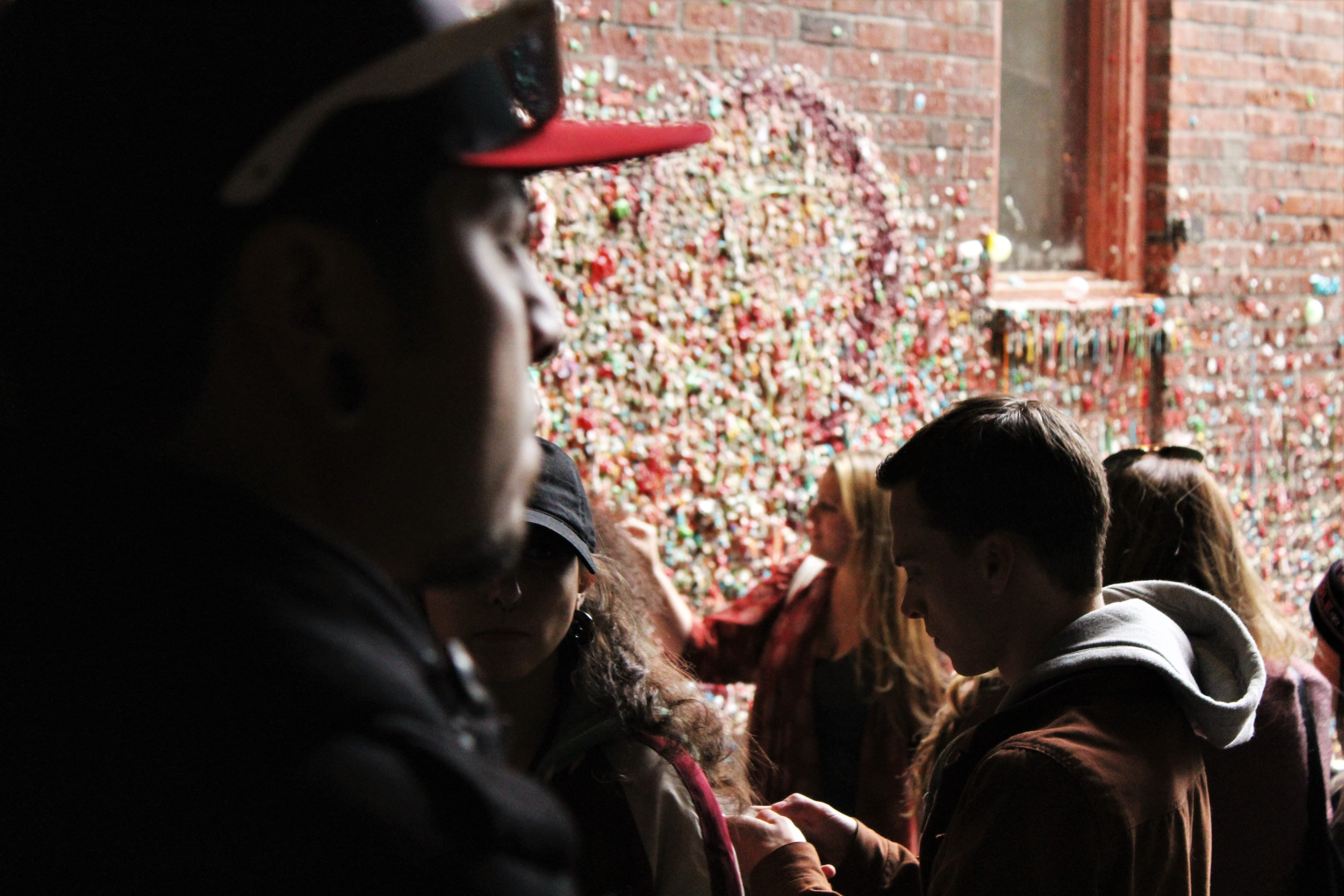 outdoors, seattle, rear view, architecture, adult, aggression, 5K, tourism, women, gum wall, united states, portrait, gum, day, real people, crowd, hairstyle, HD Wallpaper