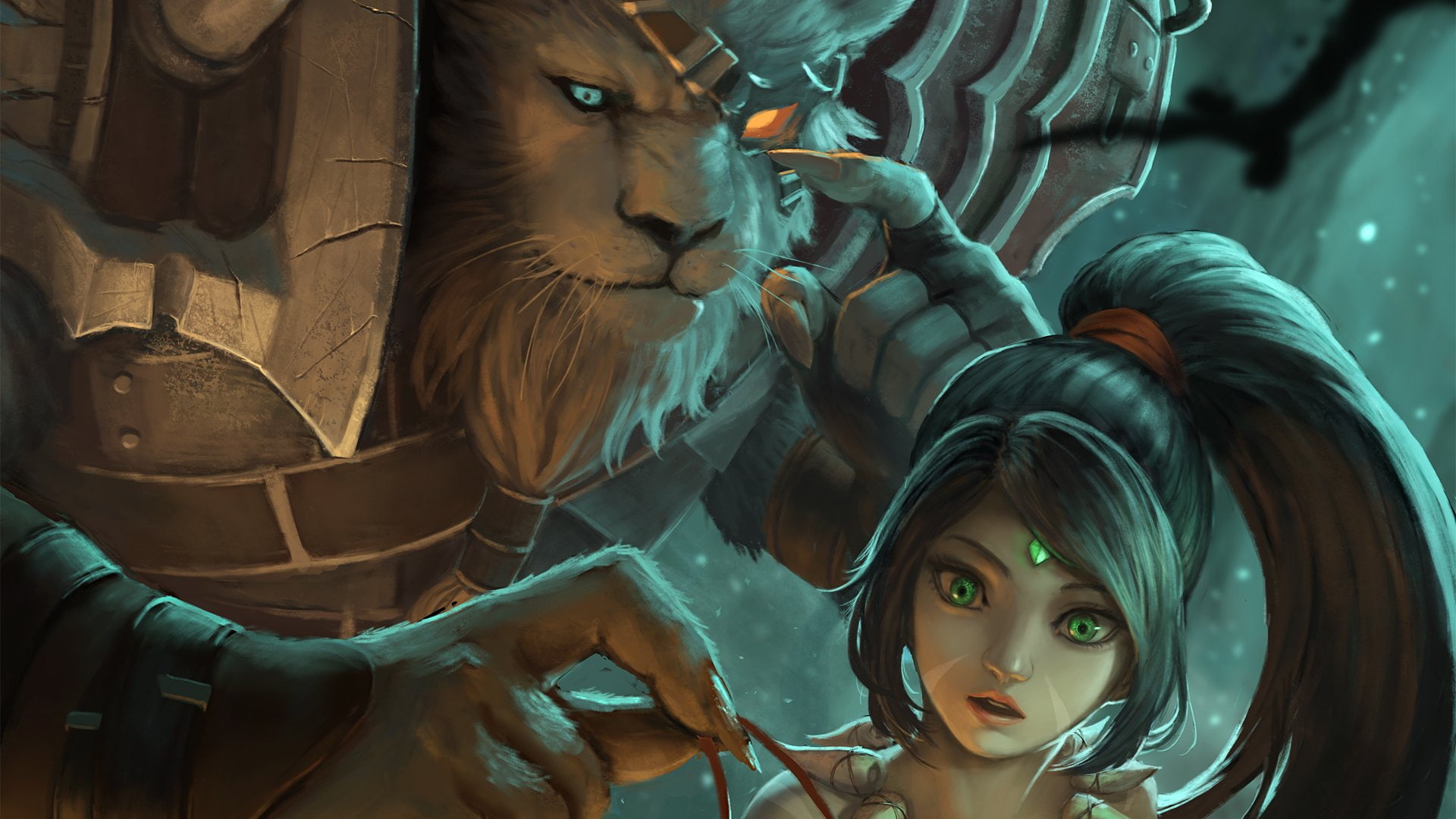 League Of Legends, Nidalee (League Of Legends), Video Game, 1080P, Rengar (League Of Legends), HD Wallpaper