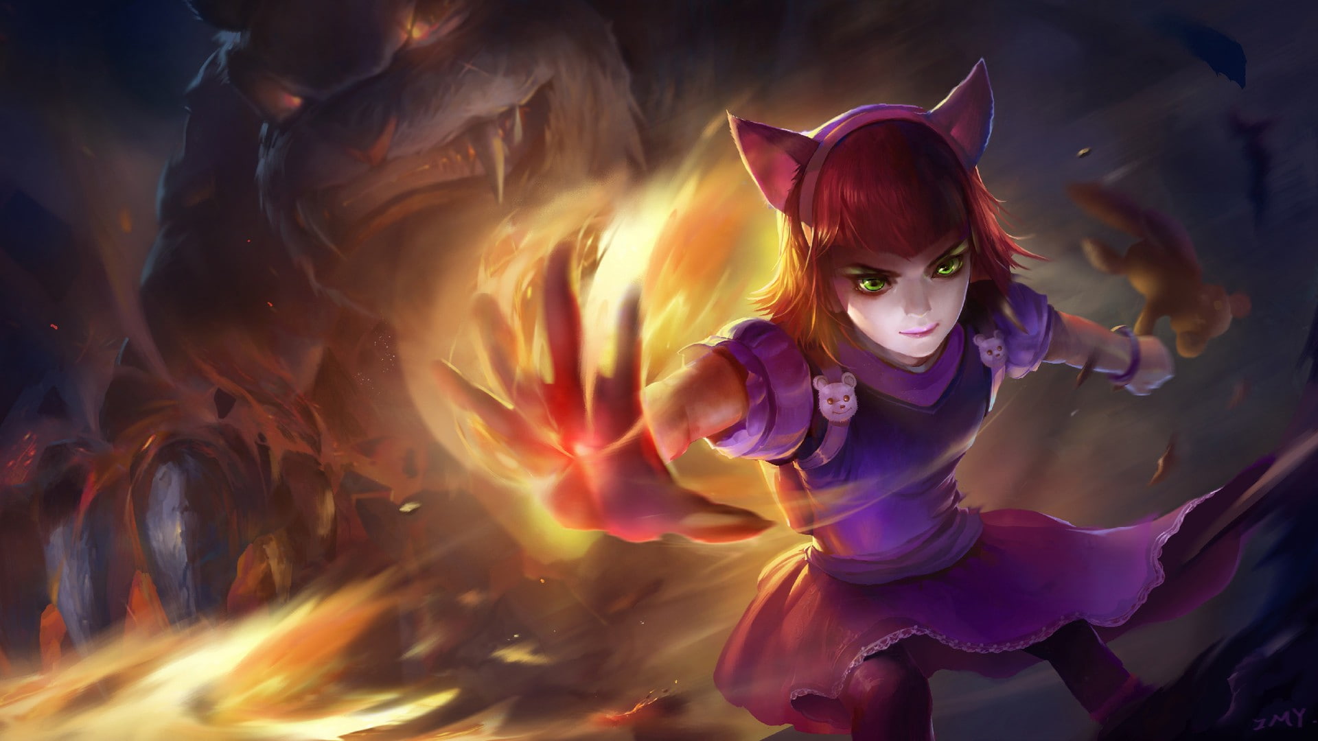1080P, League Of Legends, bears, Annie (League of Legends), HD Wallpaper