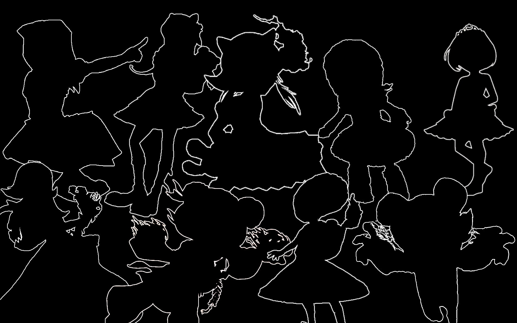black color, art and craft, 720P, indoors, drink, League Of Legends, silhouette, studio shot, Outline, night, creativity, black background, representation, HD Wallpaper