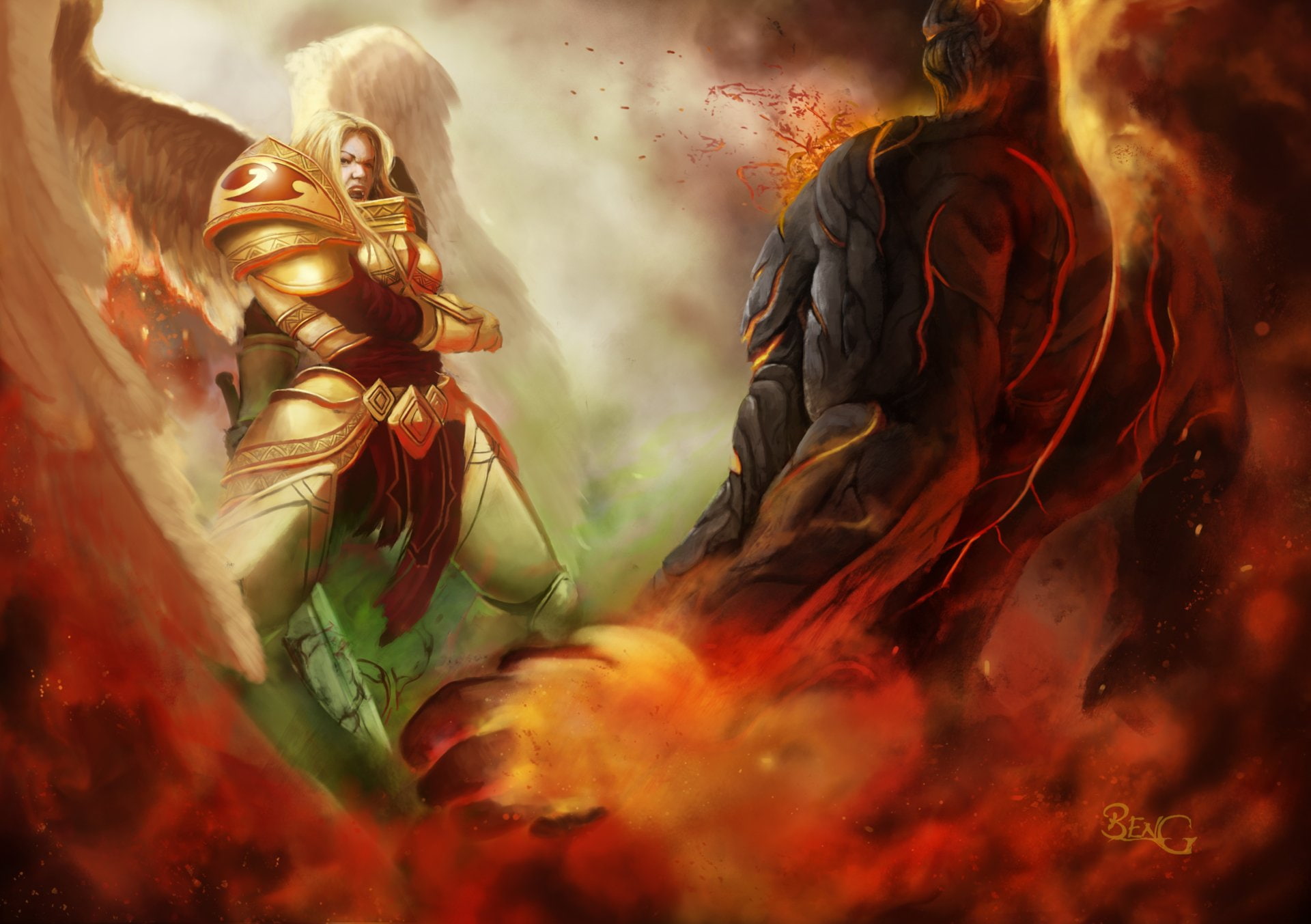 1080P, Brand (League of Legends), League Of Legends, Kayle (League Of Legends), Video Game, HD Wallpaper
