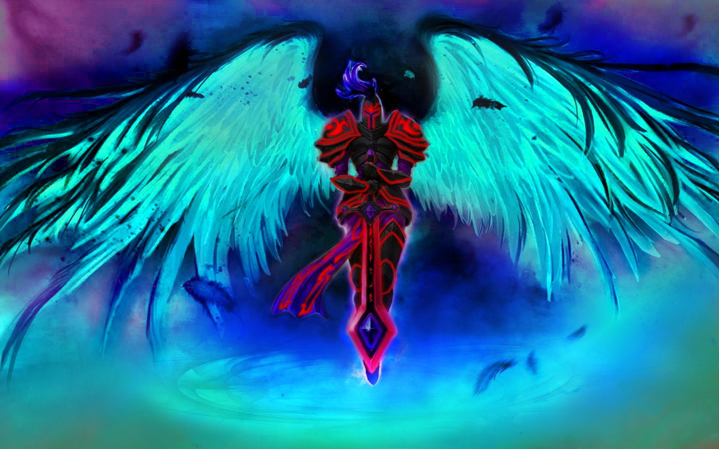Video Game, Kayle (League Of Legends), 720P, Dark Angel, League Of Legends, HD Wallpaper