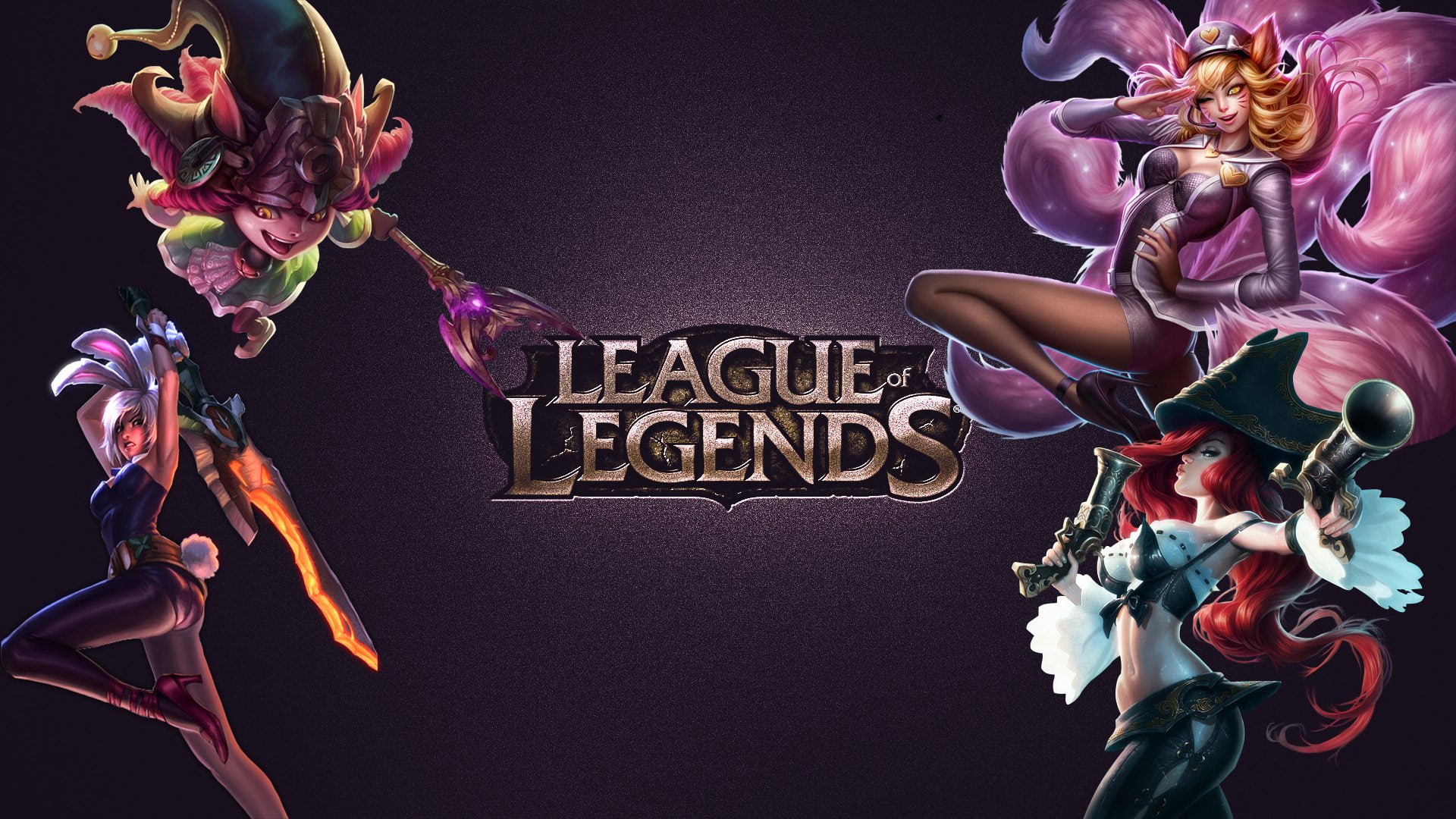 ears, photoshop, fortune, legends, 1080P, miss, legends), ahri, lulu, league, animal, (league, riven, HD Wallpaper