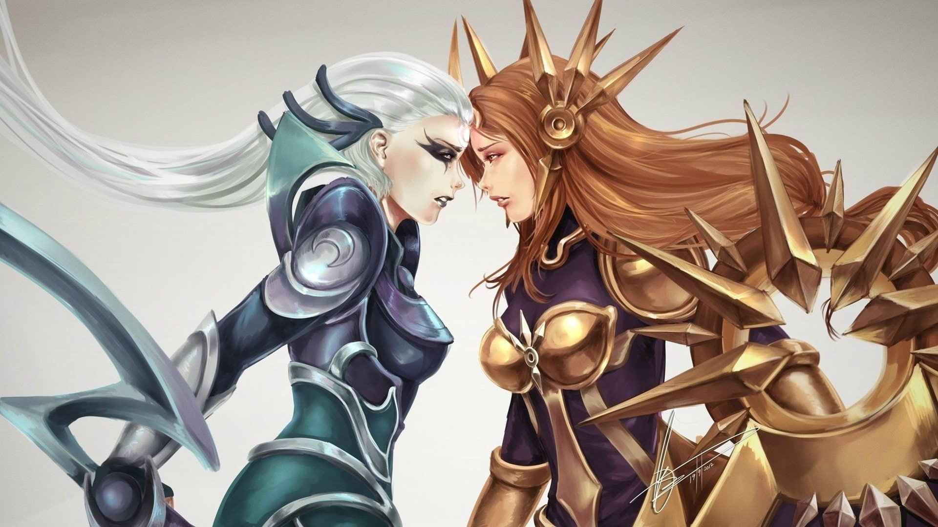 Video Game, Diana (League Of Legends), Leona (League Of Legends), 1080P, League Of Legends, HD Wallpaper