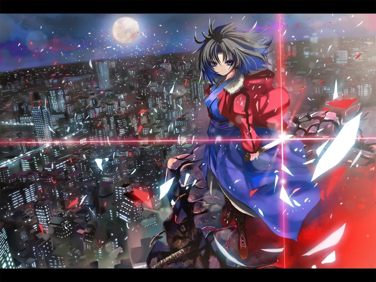 720P, Anime, Melty Blood, HD Wallpaper