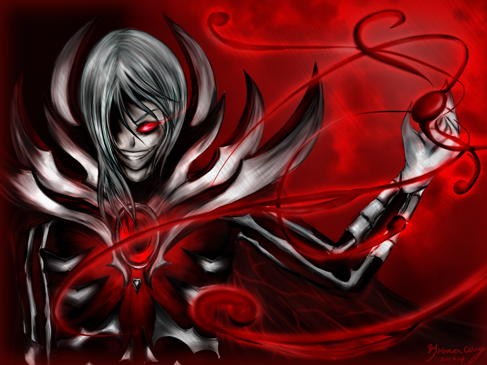 red, legends, dark, drawing, 720P, vladimir, league, HD Wallpaper