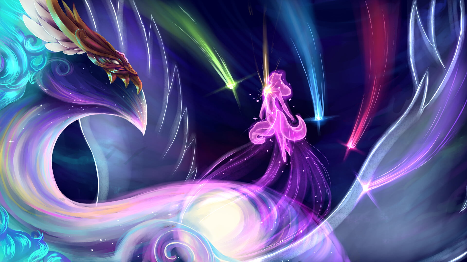 1080P, fantasy art, Aurelion Sol, League of Legends, digital art, fan art, Veronica ONeill, HD Wallpaper