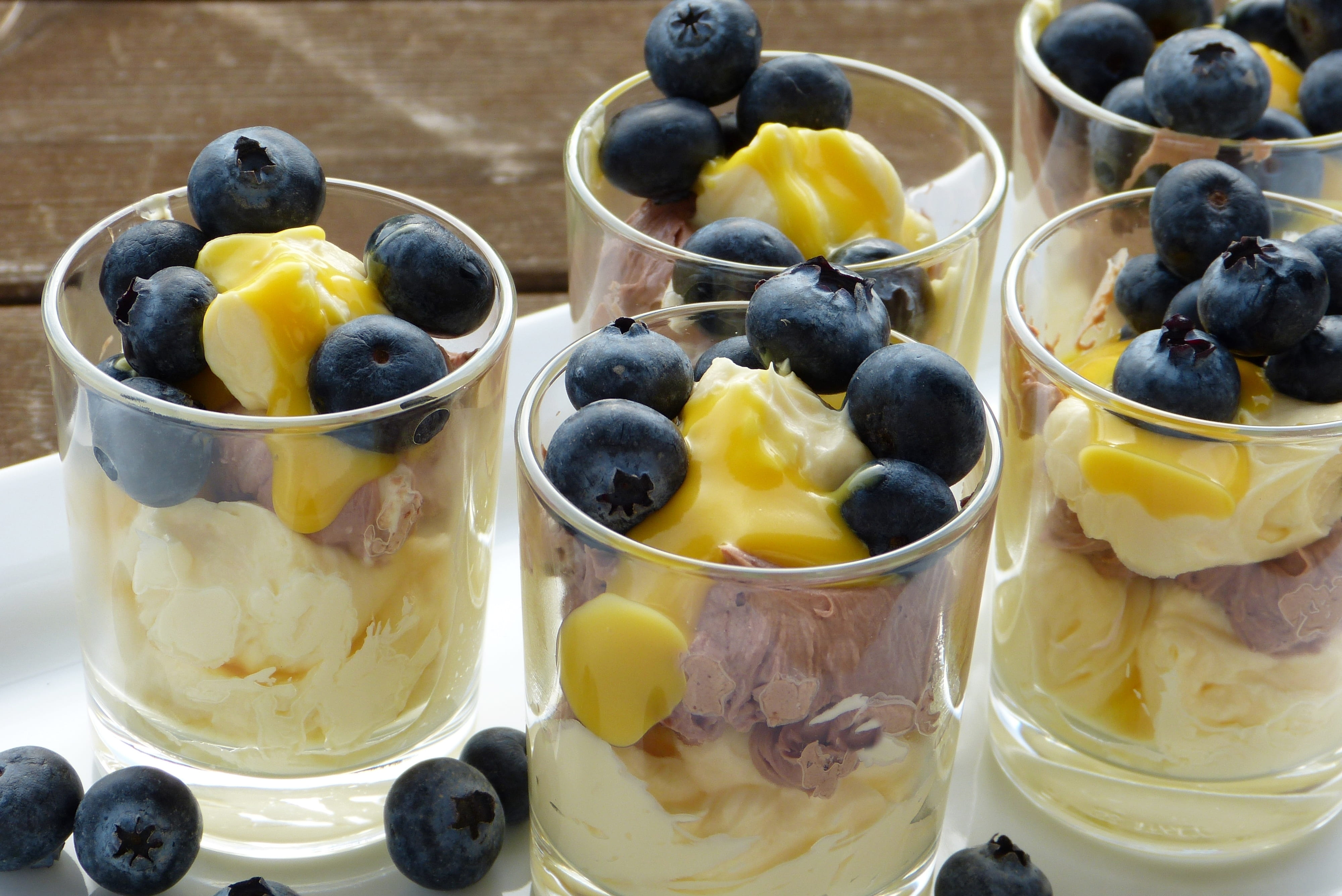 sweet food, sugar-, glass, blackberry - fruit, frisch, diabetes, cream, quark, diet, temptation, freshness, 4K, berry fruit, bio, frozen, meal, glasses, HD Wallpaper