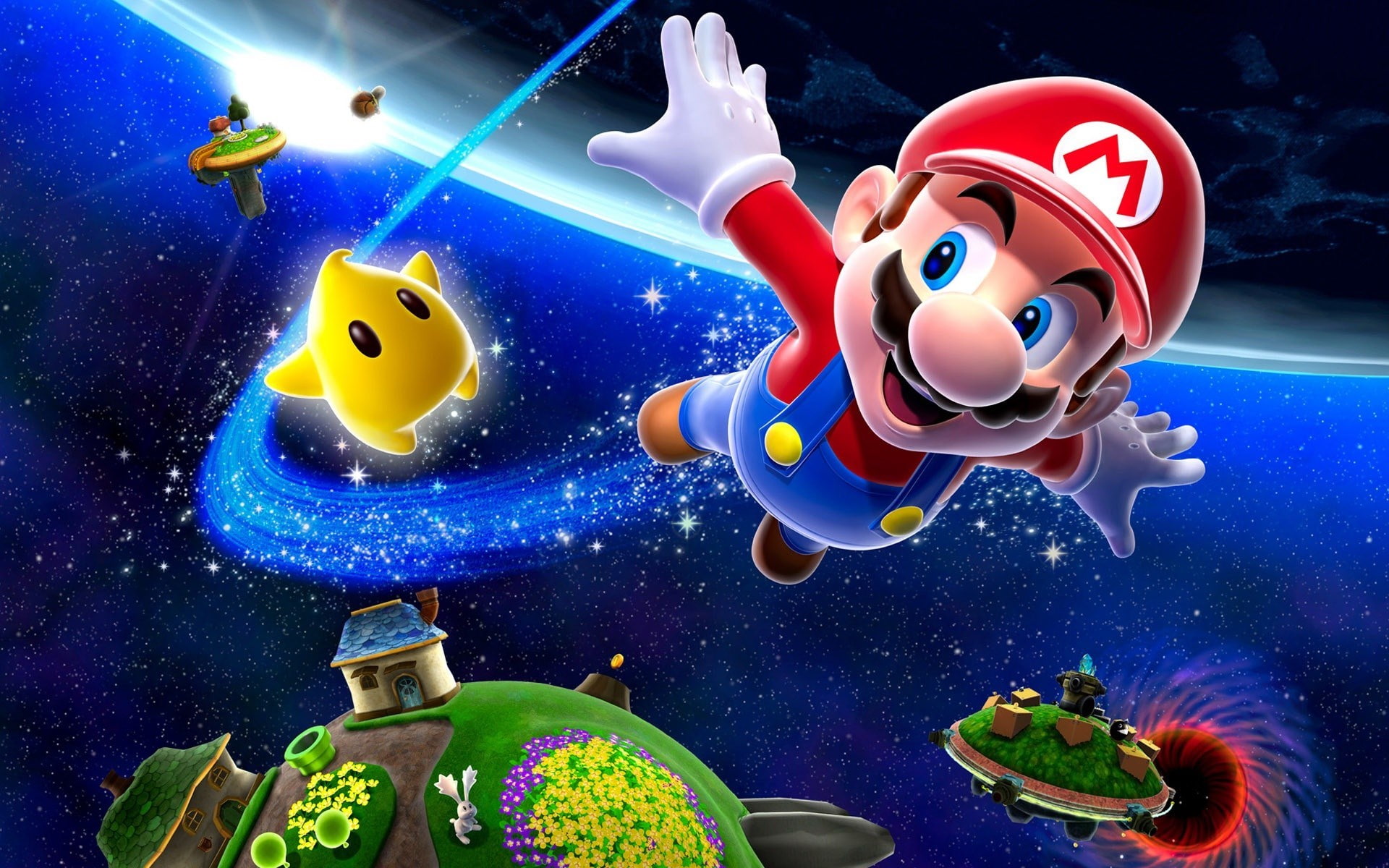 1080P, super mario galaxy, HD Wallpaper