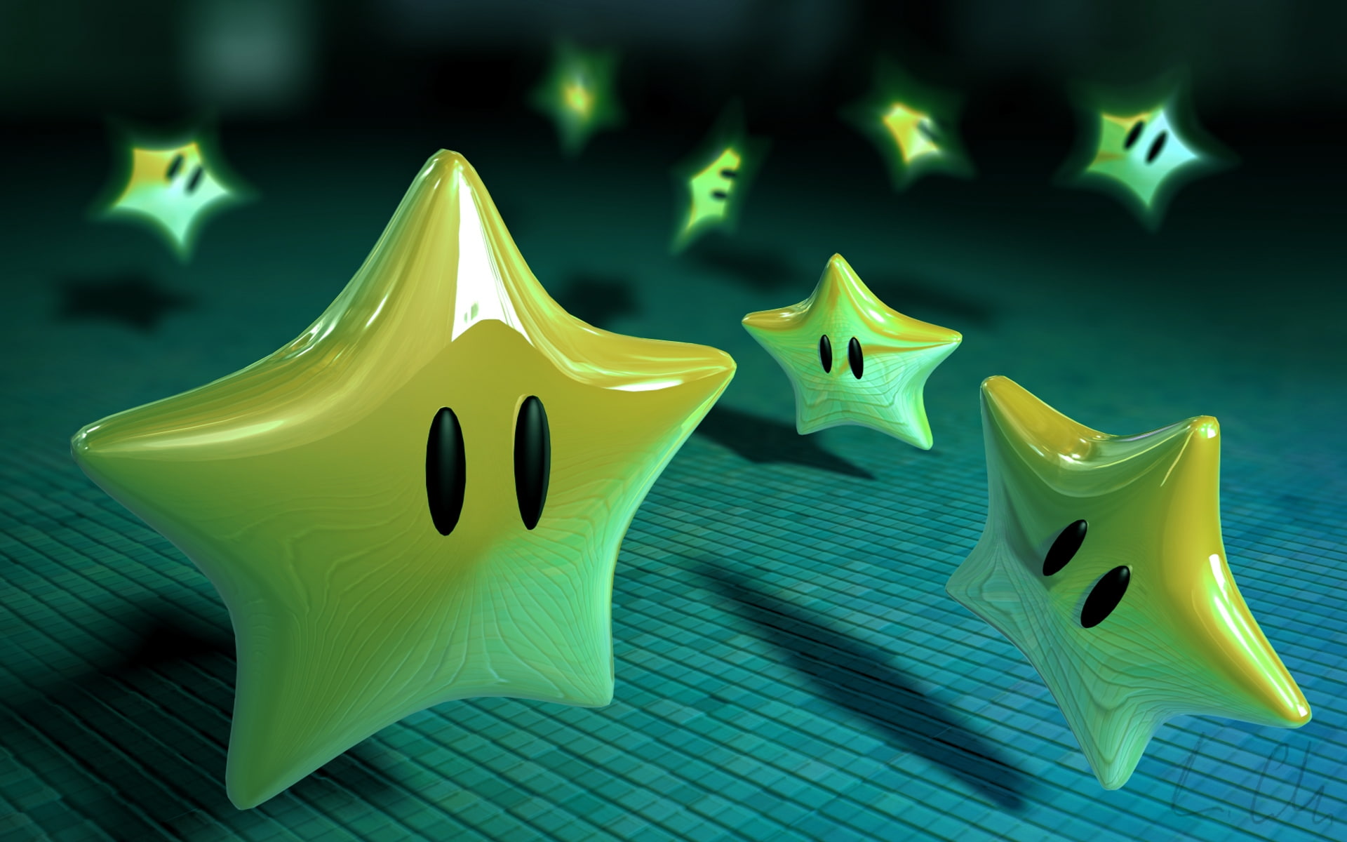 stars, art, Super Mario, mario, 1080P, hd, super, games, video, HD Wallpaper