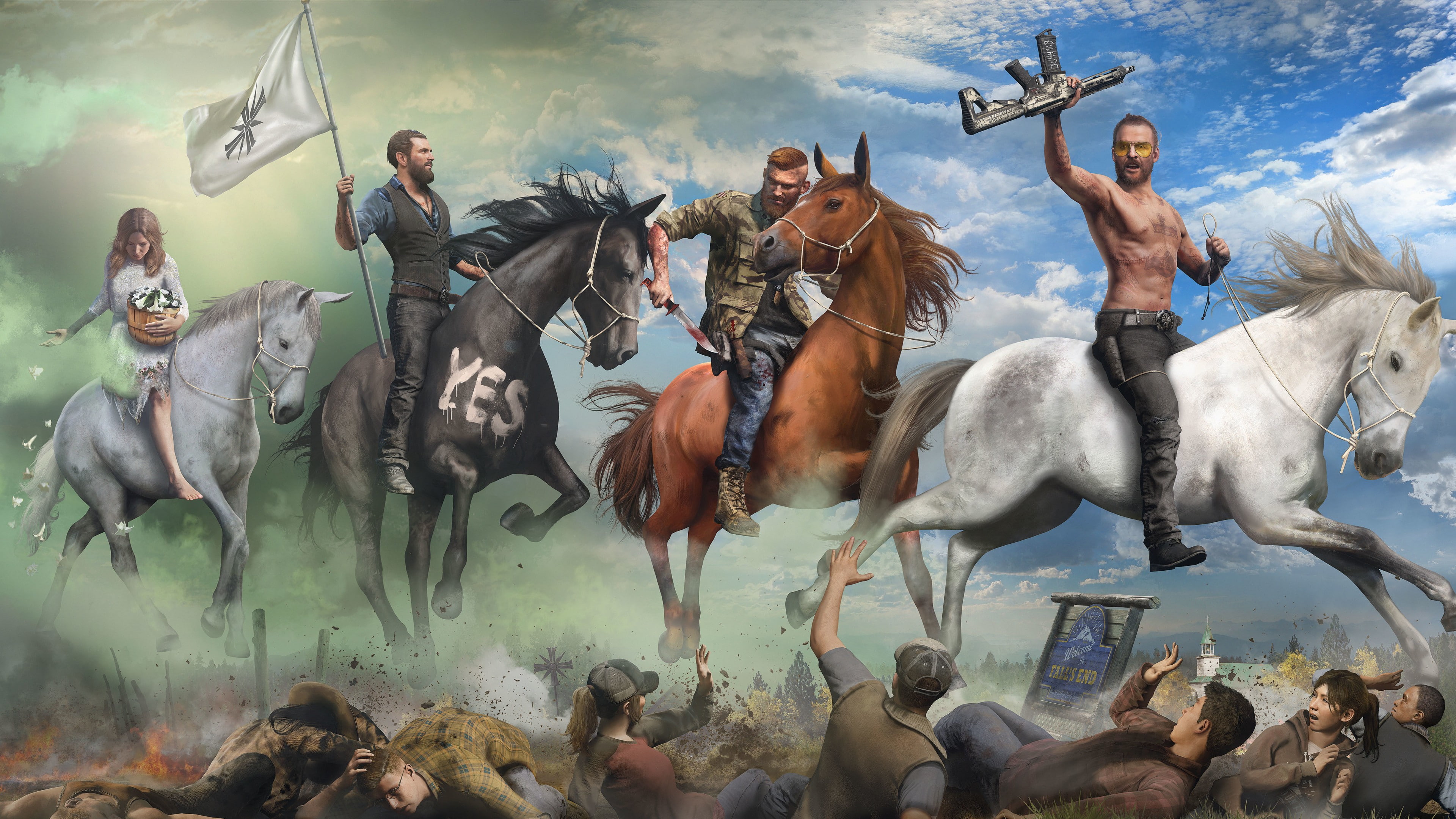 Far Cry 5, poster, 4K, 5K, Think Divine, 4K, HD Wallpaper