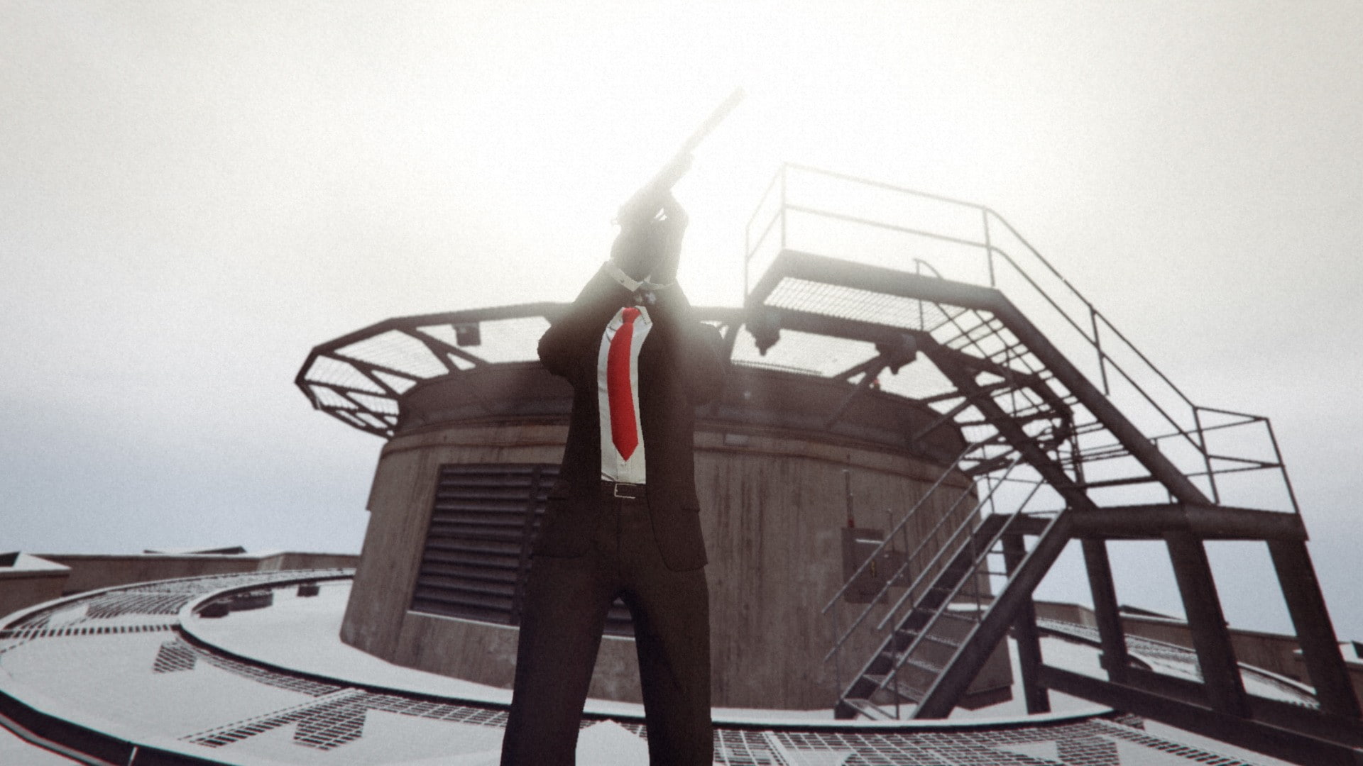 Rockstar Games, Grand Theft Auto Online, Grand Theft Auto V, building, 1080P, smoking, Hitman, gun, HD Wallpaper