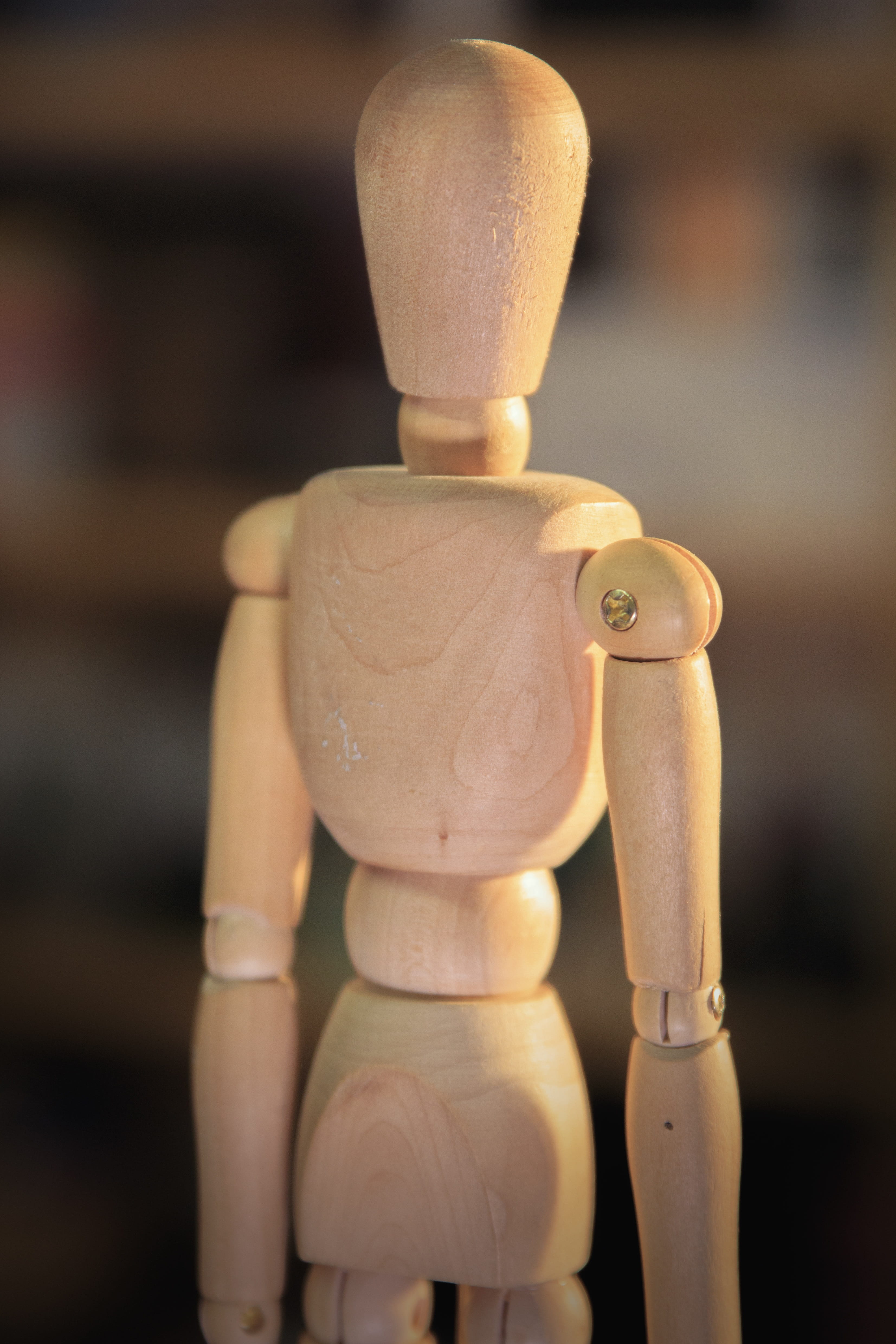 figure, craft, toy, male likeness, exercise, representation, art and craft, sculpture, art, poznan, focus on foreground, still life, body, brown, creativity, Phone HD Wallpaper