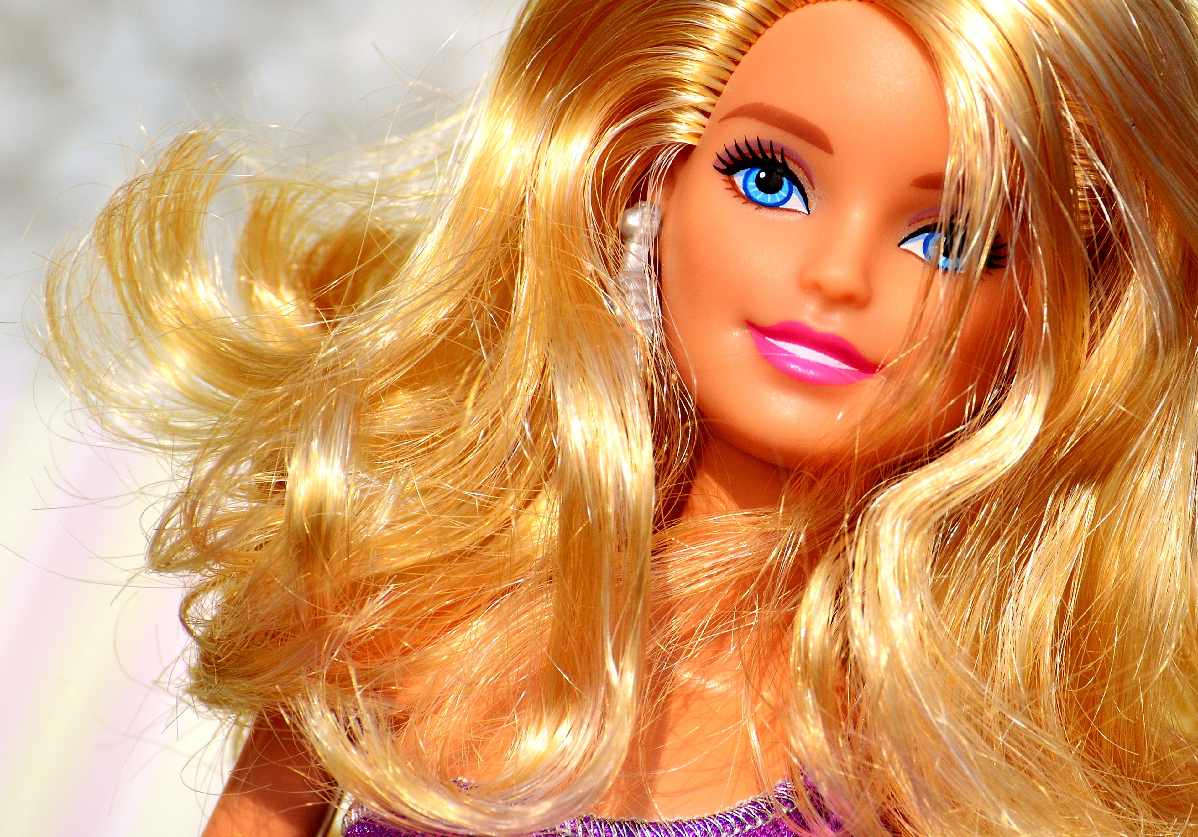 top, hair, beautiful, make-up, charming, children toys, barbie, fashion, one person, beautiful people, head, pretty, human hair, human face, children, figure, HD Wallpaper