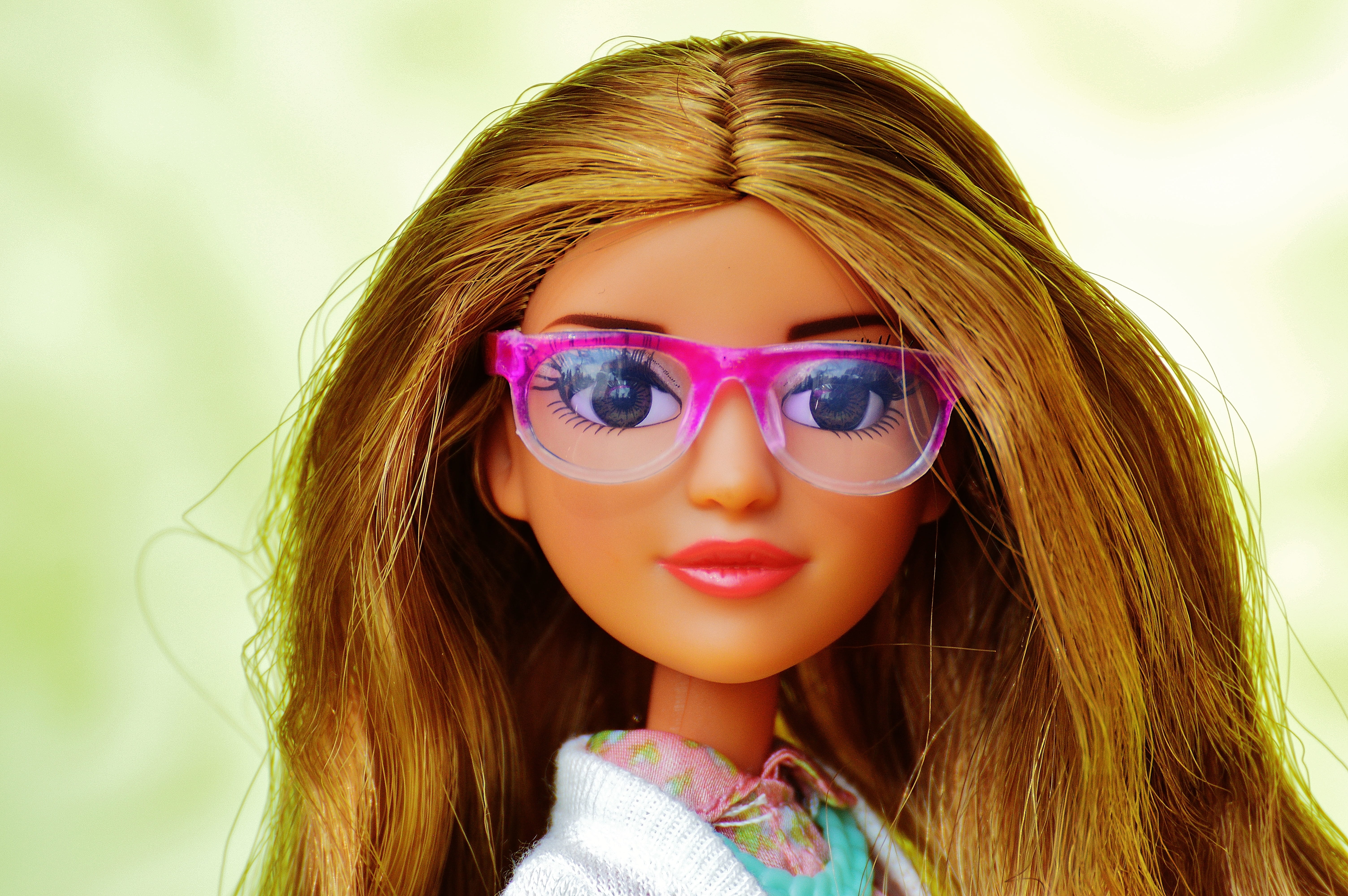 young Adult, one girl only, charming, Hair, caucasian Ethnicity, brown Hair, children toys, Face, glasses, child, looking, leisure activity, women, human Face, HD Wallpaper