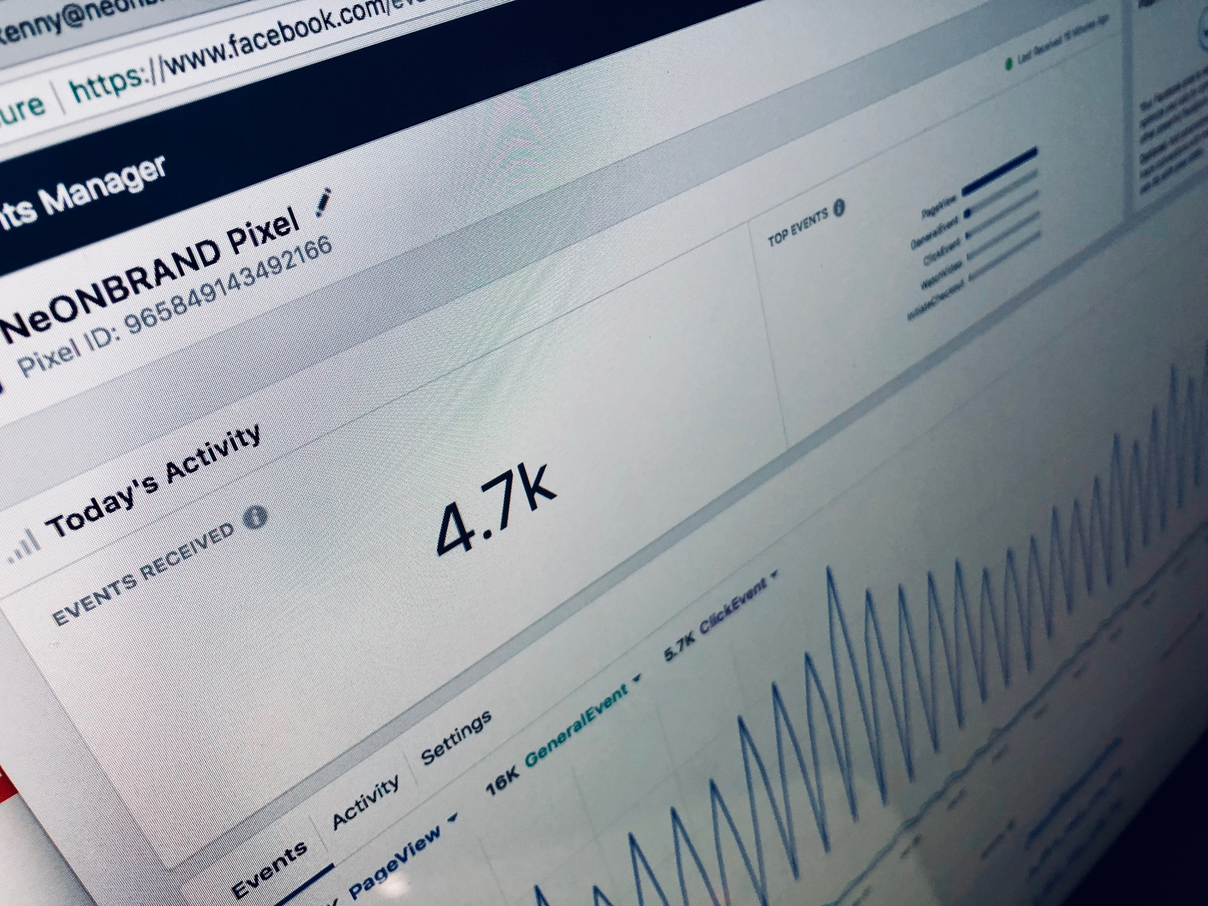 social media, graphical user interface, no people, document, neonbrand digital marketing, 4K, data, facebook insights, indoors, analytics, diagram, technology, HD Wallpaper