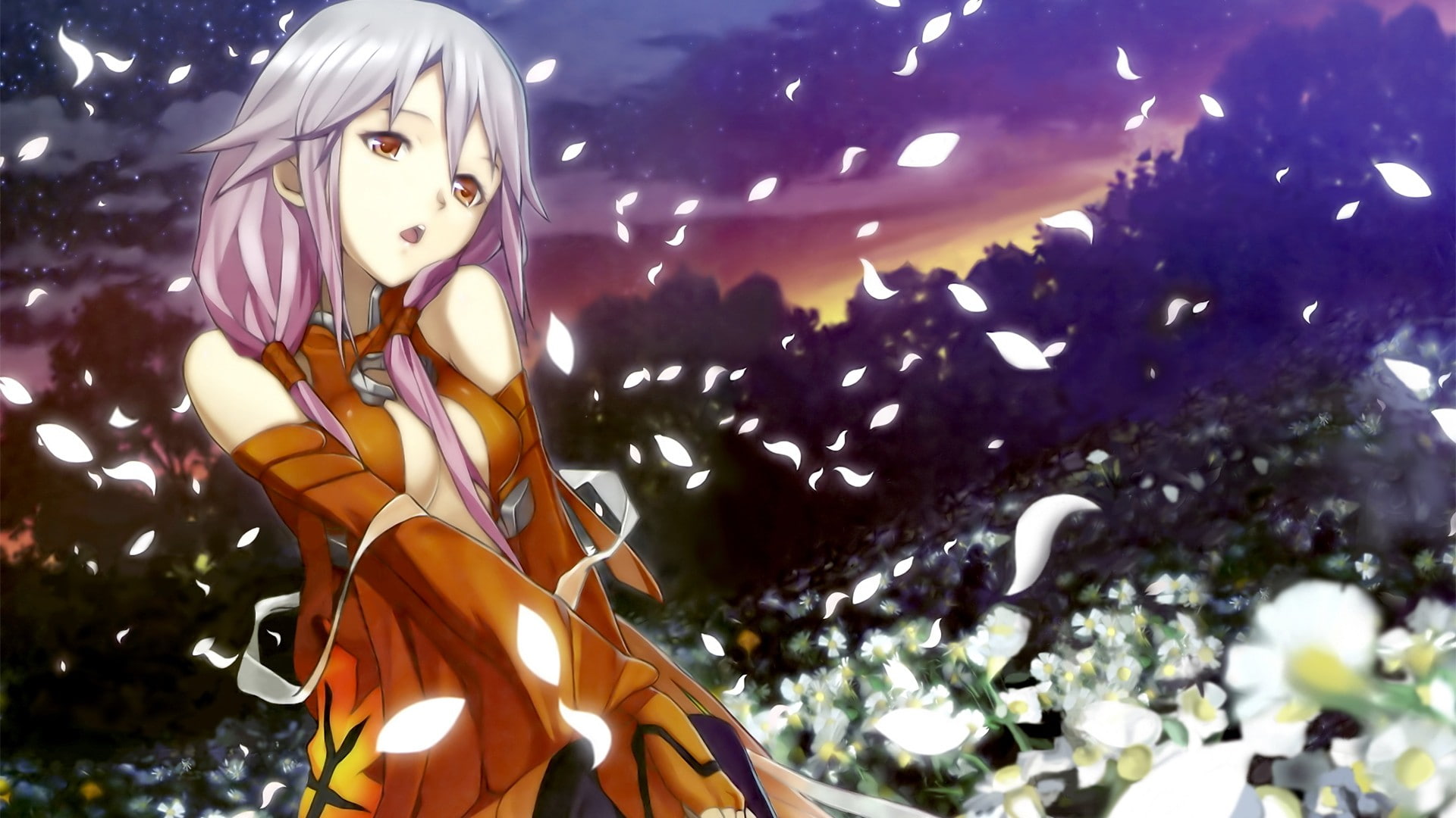 anime girls, Guilty Crown, 1080P, Yuzuriha Inori, anime, HD Wallpaper