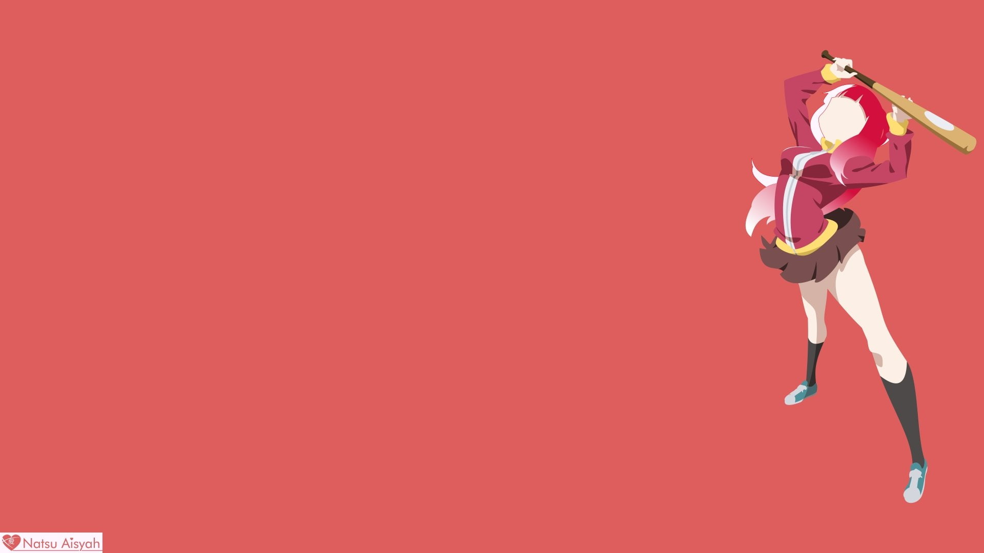 Matome Mayoka, Minimalist, Anime, 1080P, Akibas Trip, HD Wallpaper