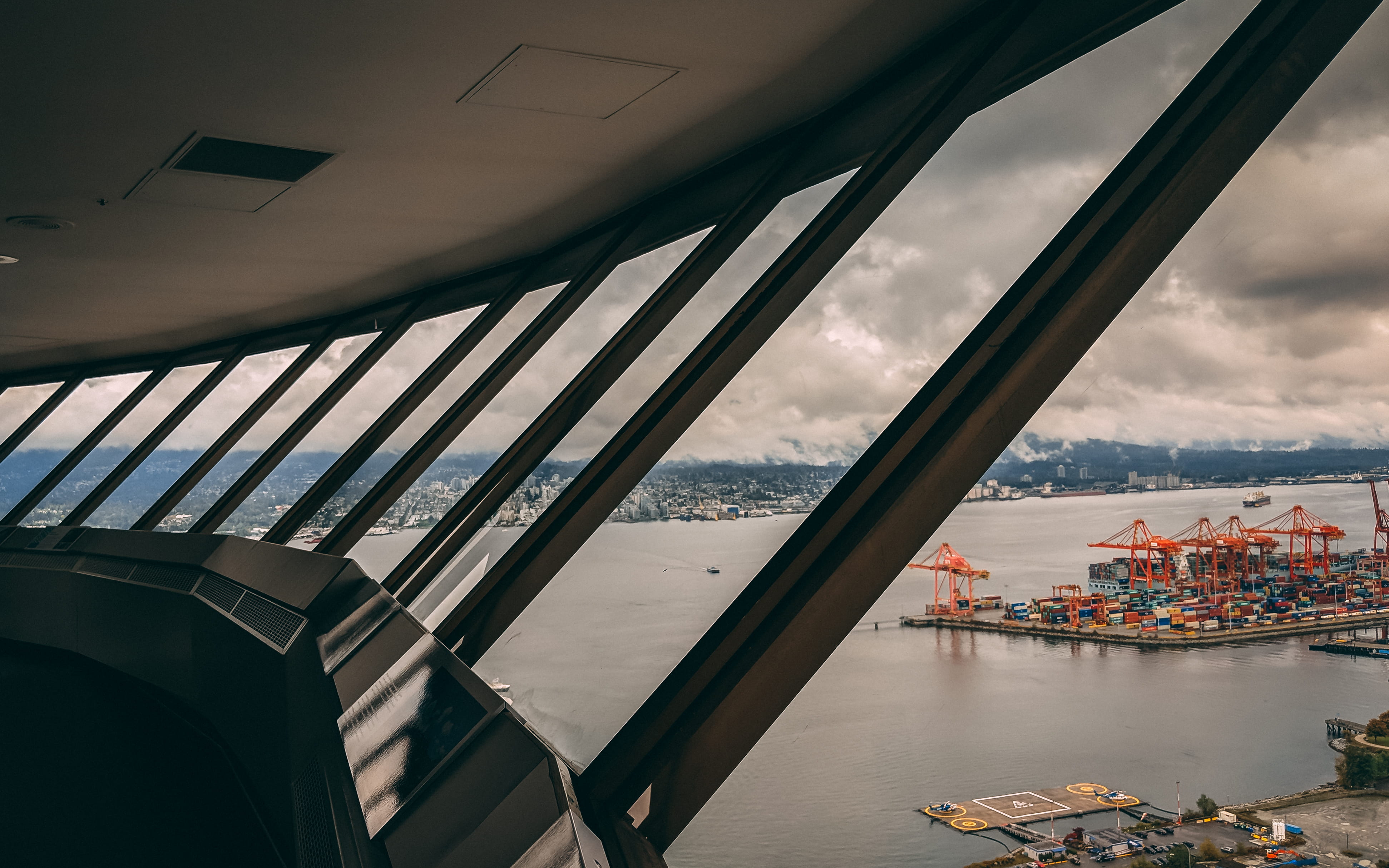 mode of transportation, city, transportation, pier, 4K, 515 w hastings st, water, nature, travel, cruise ship, top, cloud - sky, lookout, nautical vessel, HD Wallpaper