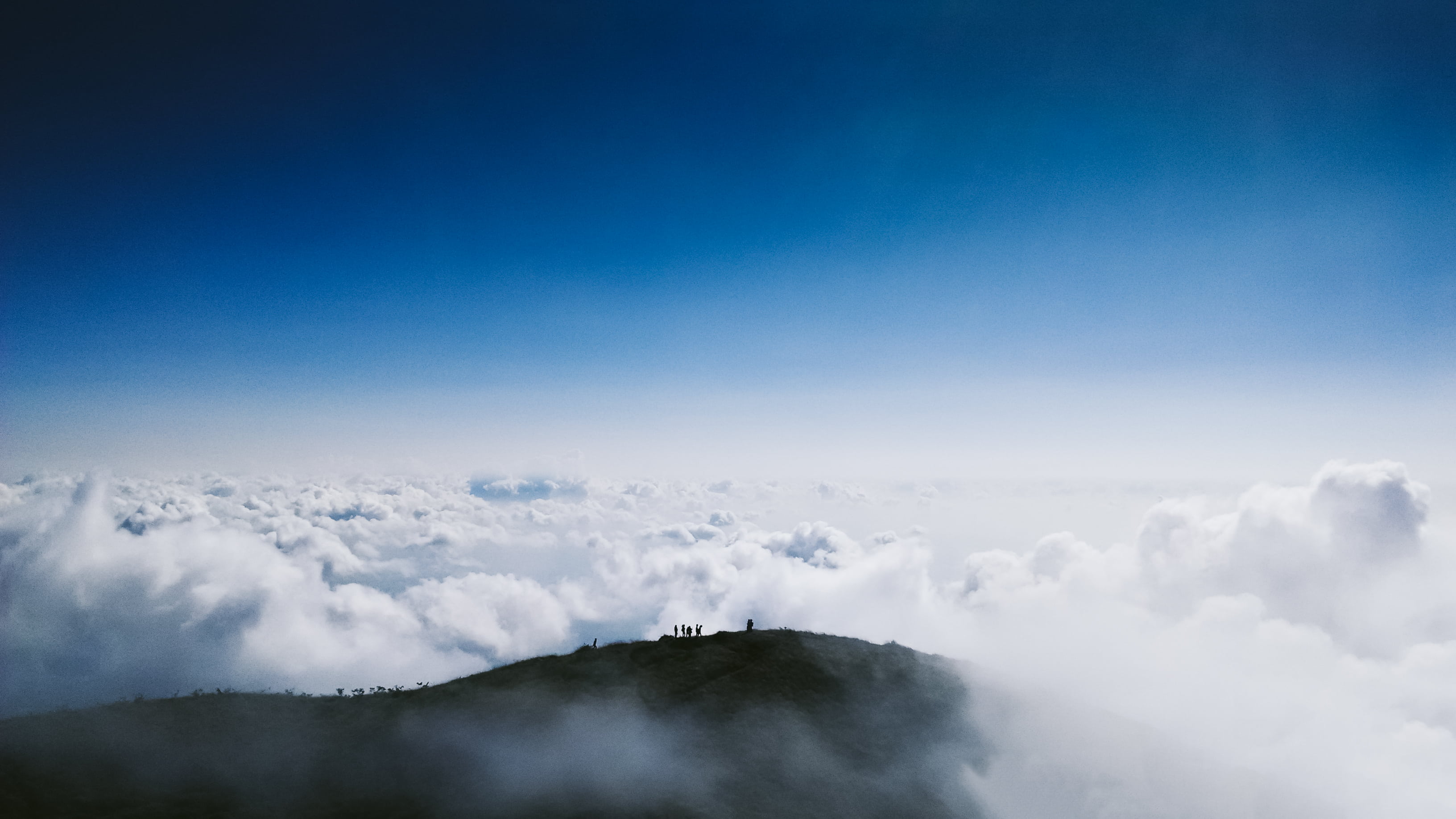 high up, landscape, idyllic, above, cloudscape, outdoors, clouds, scenics, tranquil scene, day, scenics - nature, cloud - Sky, awe, cliff, high, softness, HD Wallpaper
