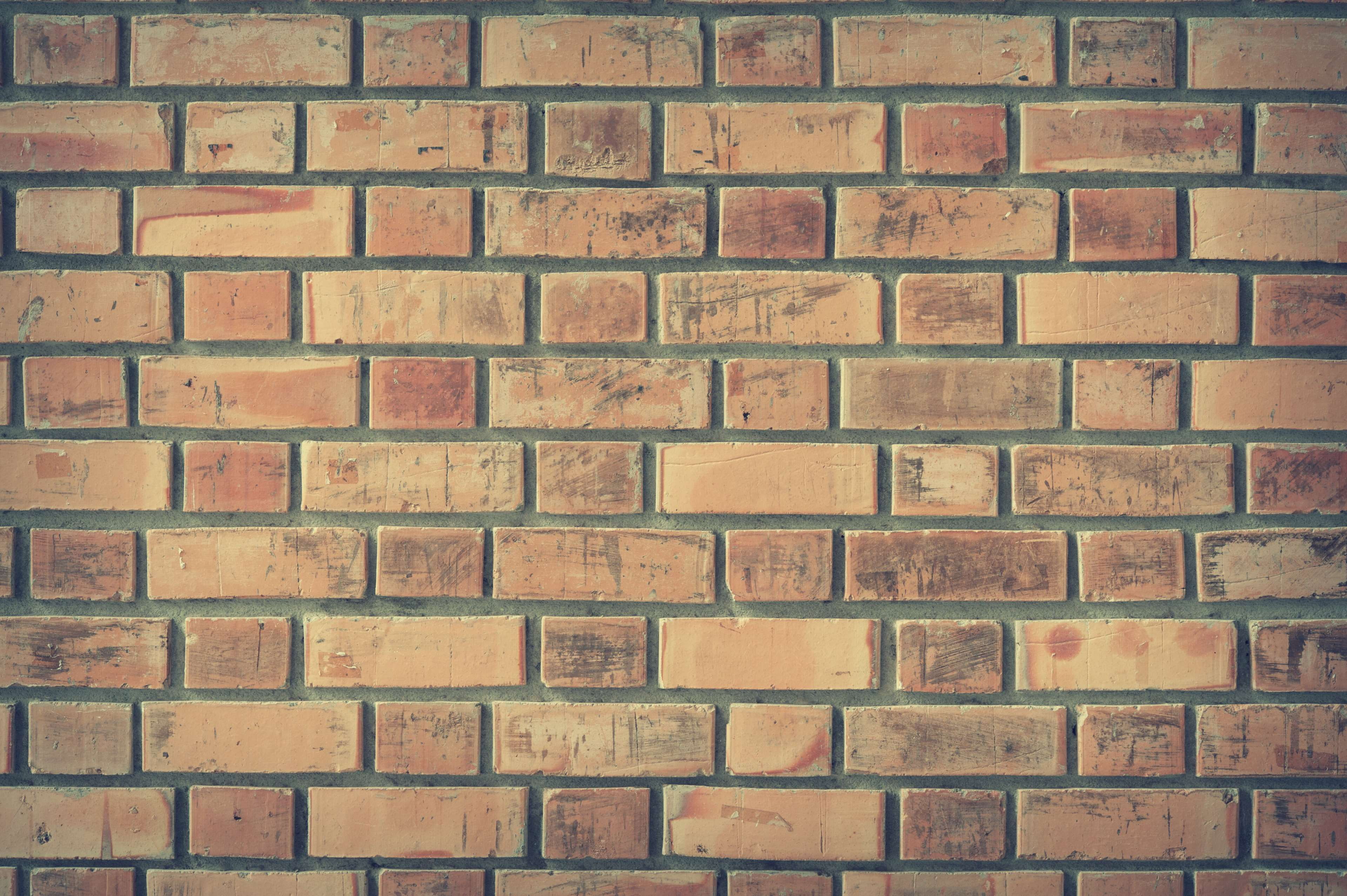 built structure, building exterior, pattern, design, brick wall, repetition, outdoors, 4K, backgrounds, close-up, architecture, shape, brick, textured, HD Wallpaper