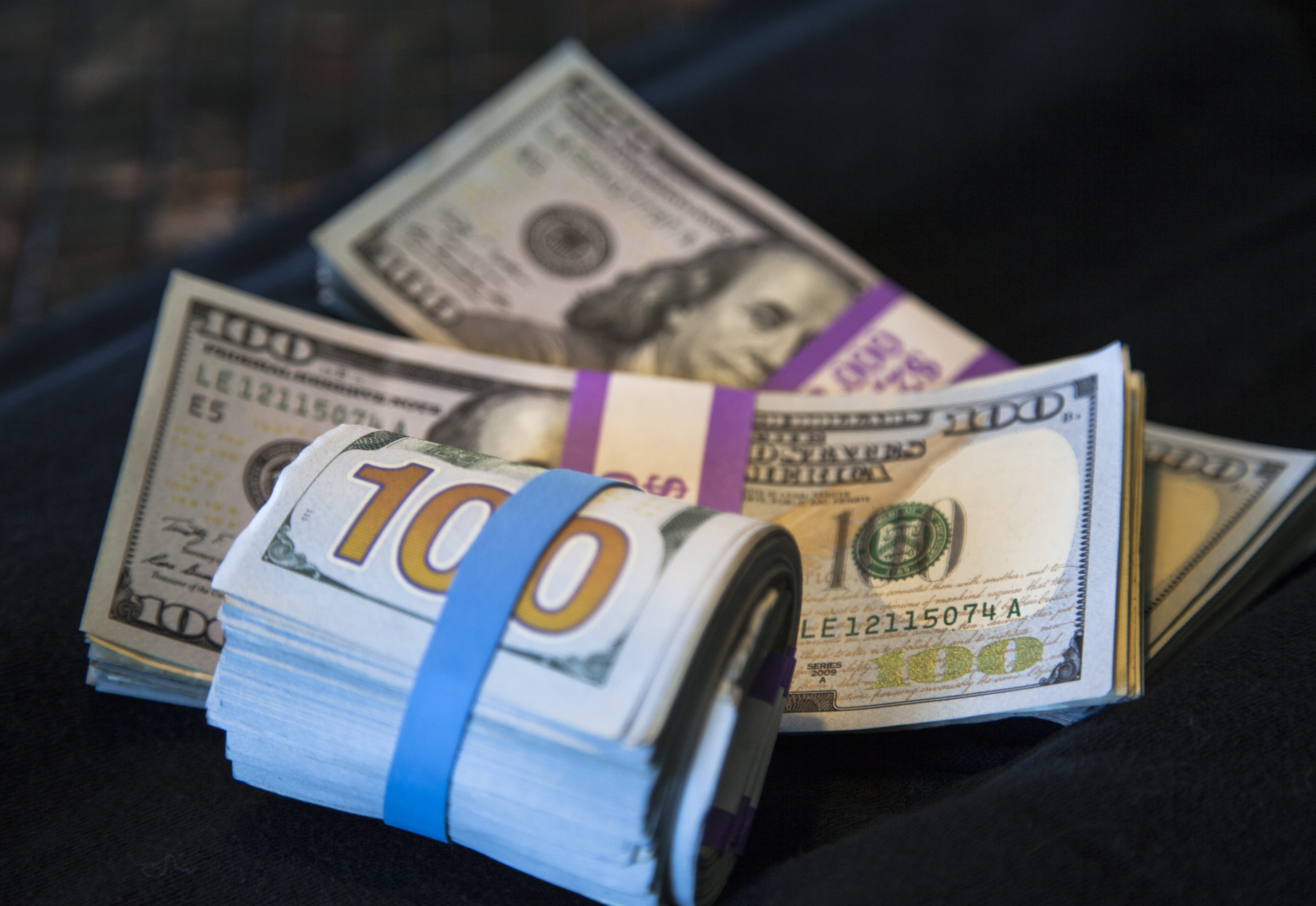 studio shot, money, profit, cash, indoors, close-up, abundance, 5K, save, business, wealth, selective focus, number, financial, finance, deposit, black background, HD Wallpaper