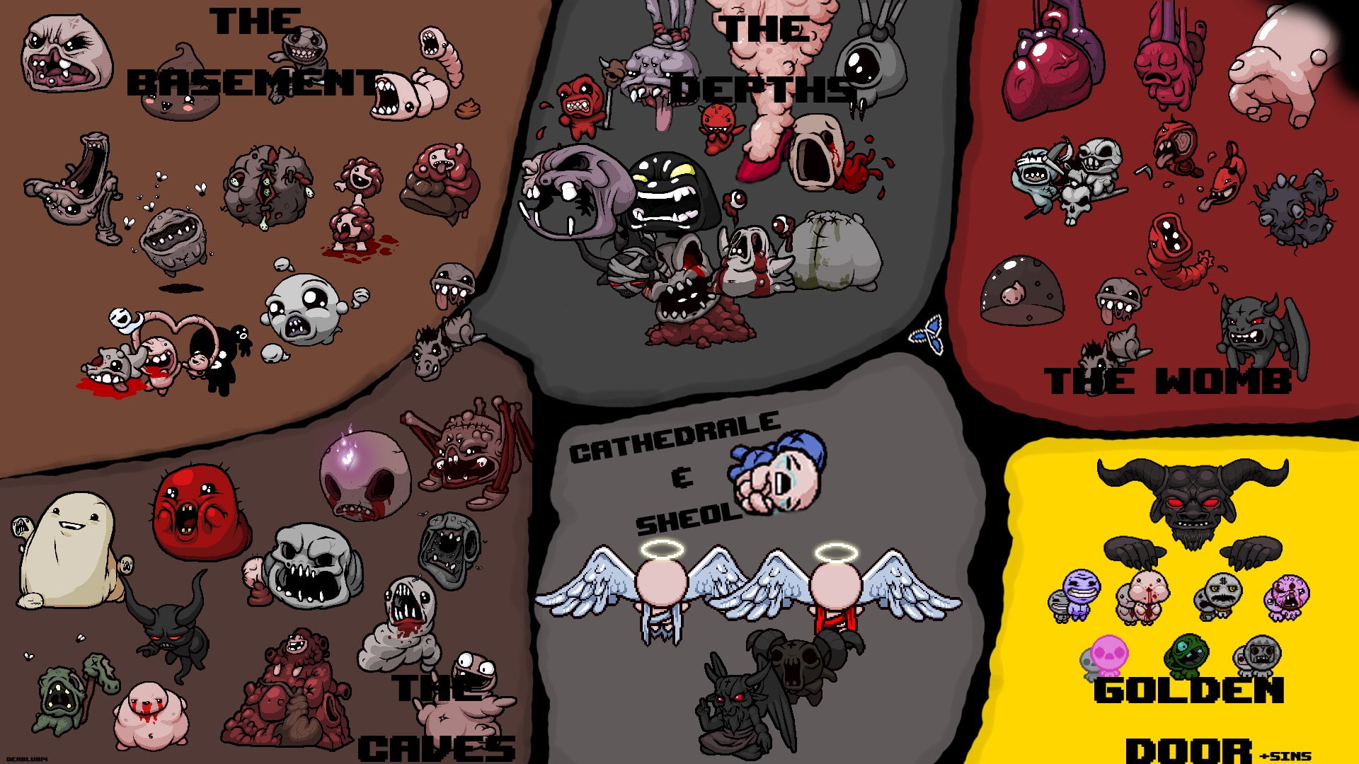 The Binding of Isaac: Rebirth, 1080P, HD Wallpaper