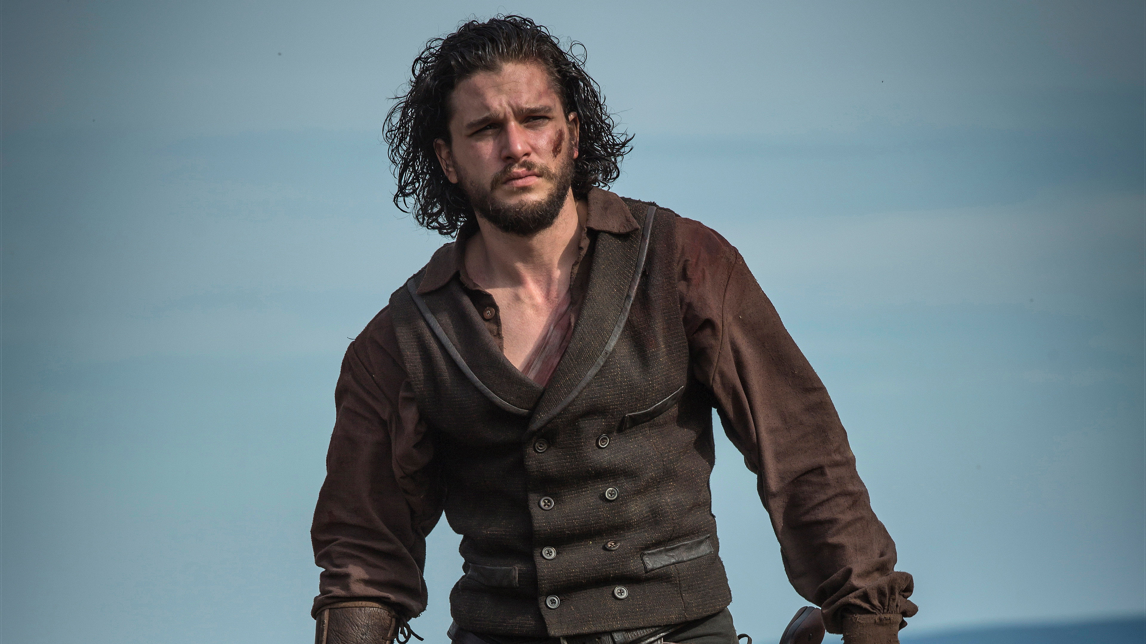 breasted, Kit Harington, Brimstone, 4K, 4K, s, coat, double, brown, men, HD Wallpaper