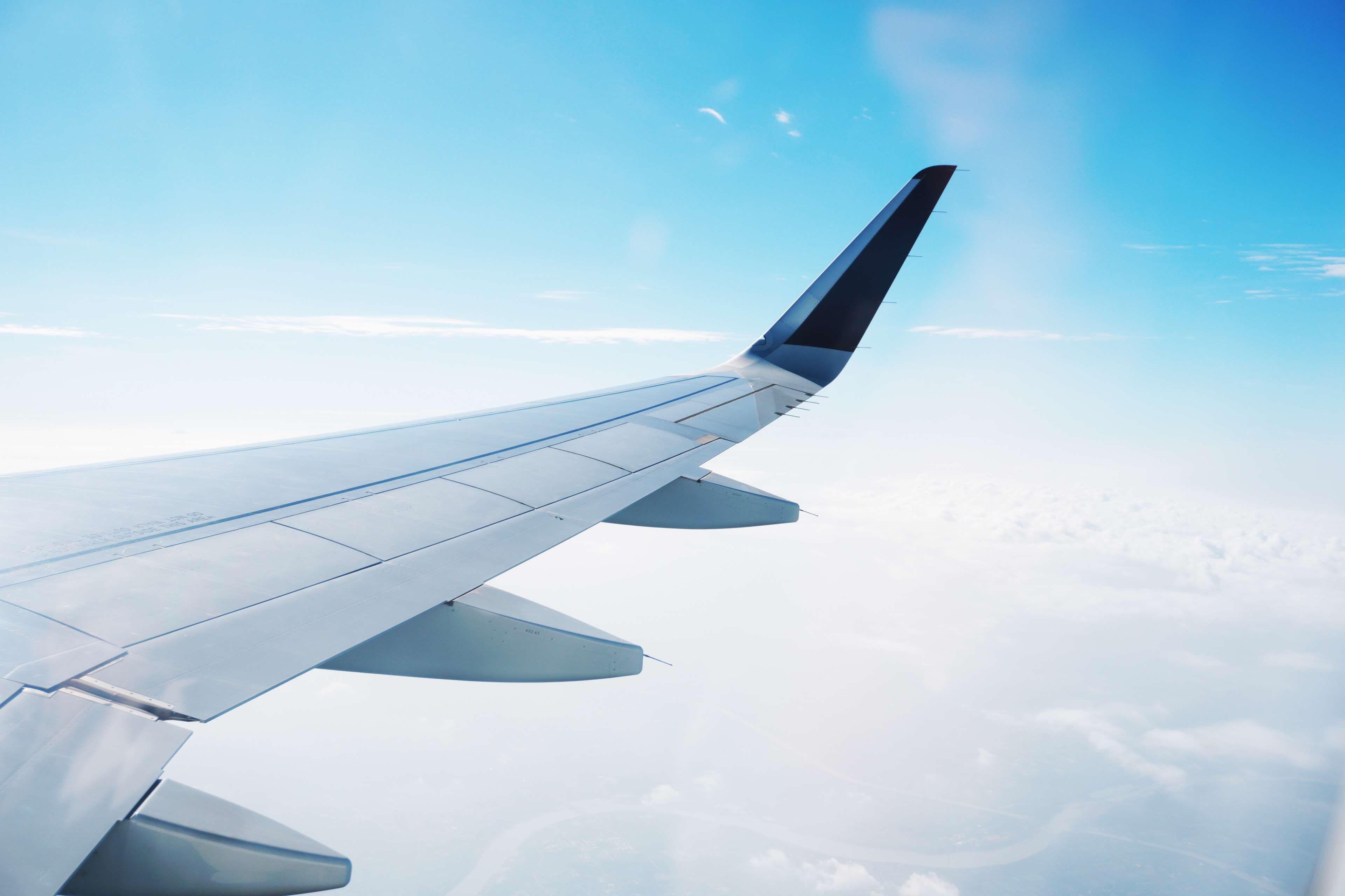 mid-air, clouds, flying, aerospace, cloudscape, commercial airplane, speed, day, high, business, 4K, sky, mode of transportation, outdoors, jet, mid air, HD Wallpaper