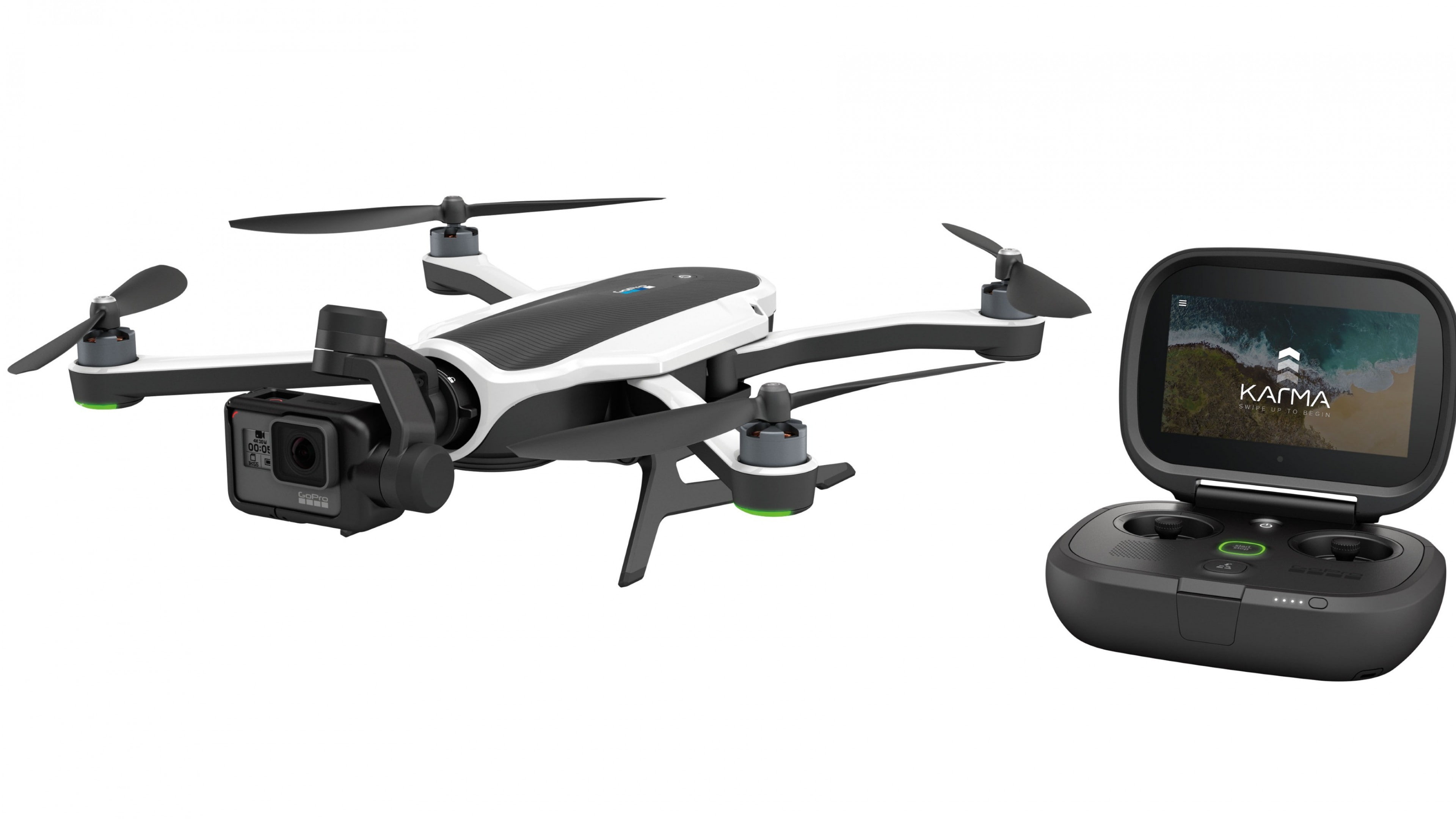 4K, white, GoPro Karma drone, drone, best drones, quadrocopter, review, quadcopter, Photokina 2016, black, HD Wallpaper
