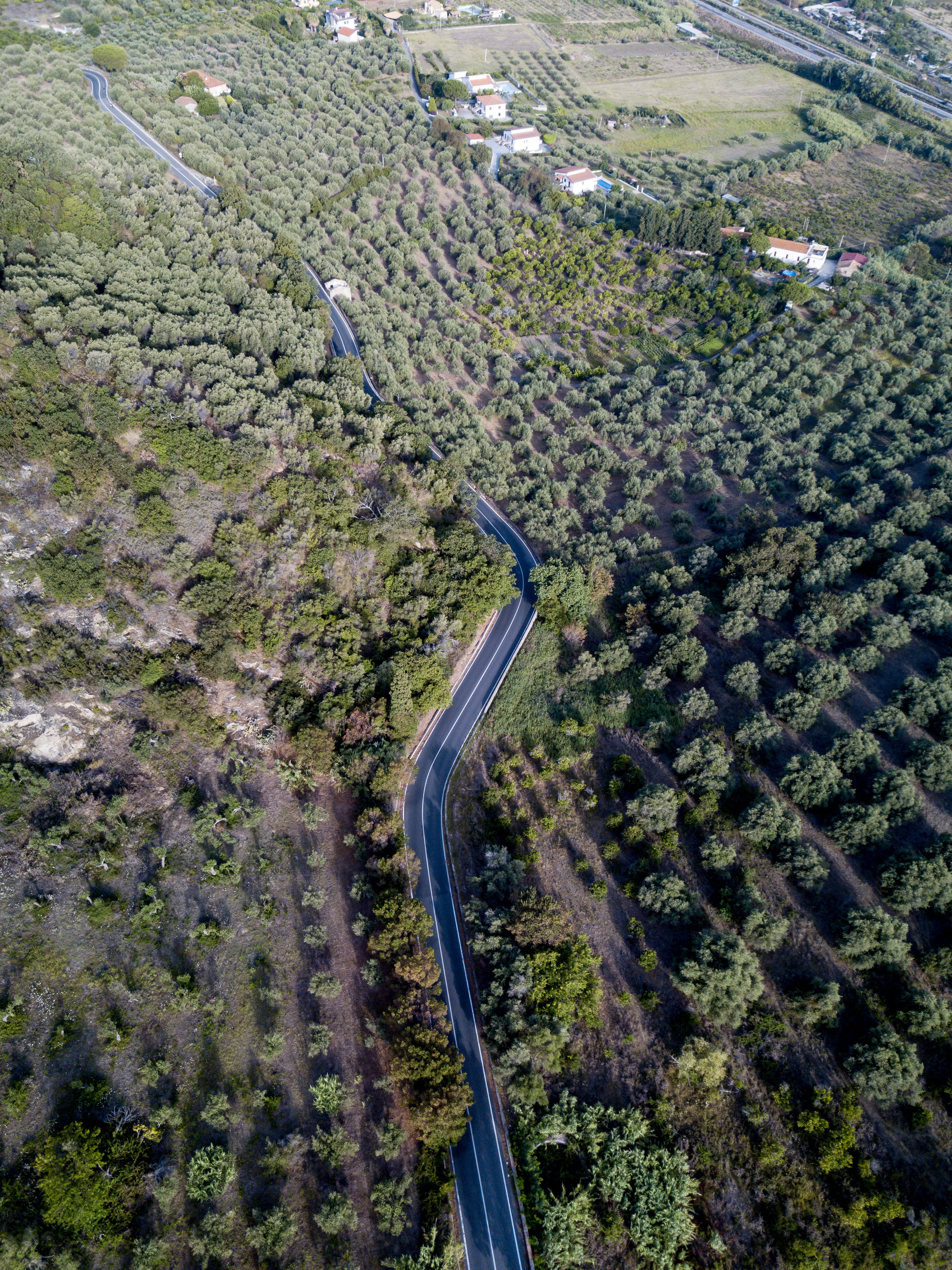 transportation, droneview, day, droneshot, landscape, 4K, mode of transportation, tree, best western plus hotel terre di eolo, djiglobal, outdoors, non-urban scene, Phone HD Wallpaper