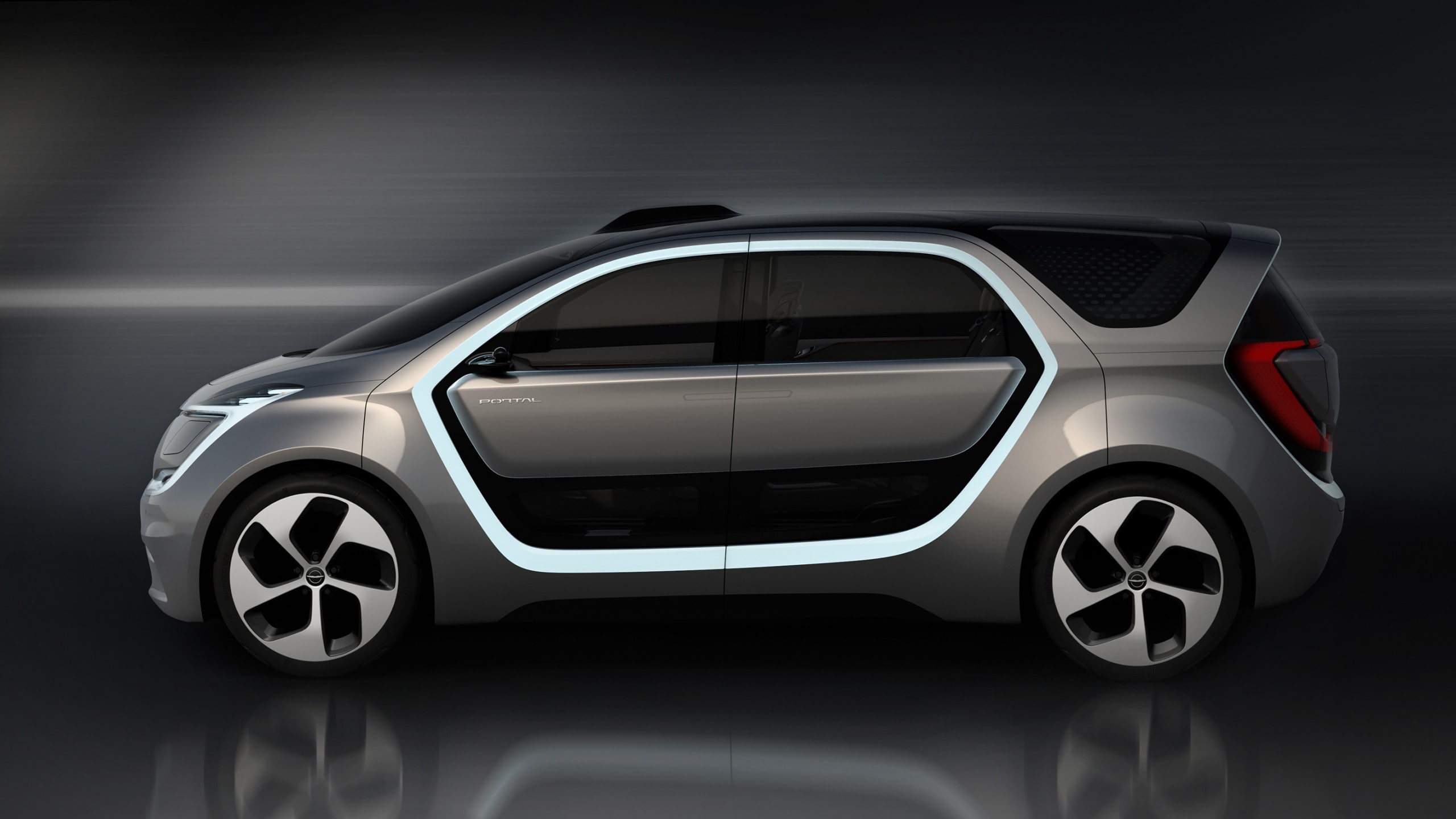 vehicle, background, CES 2017, black, Chrysler Portal, 2K, grey, electric cars, HD Wallpaper