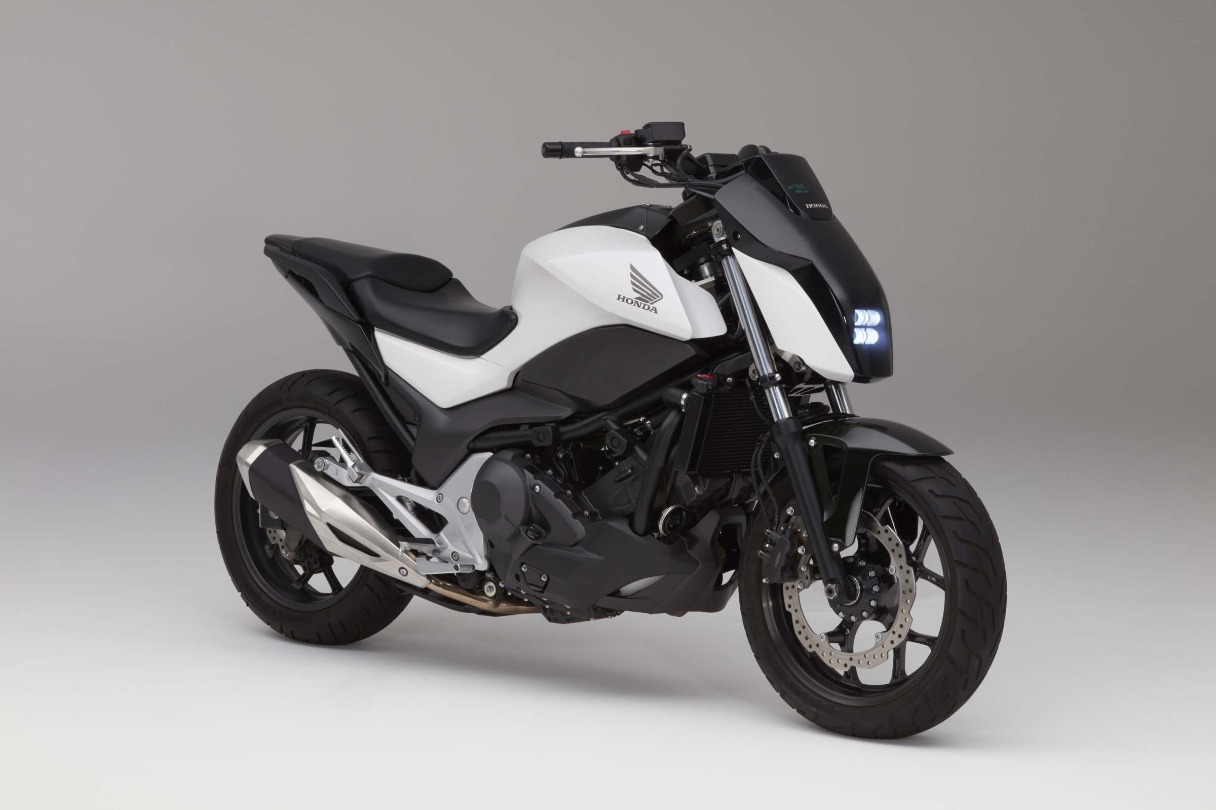 motorcycle, black, honda, Honda Riding Assist motorcycle, 1080P, HD, white, CES 2017, HD Wallpaper